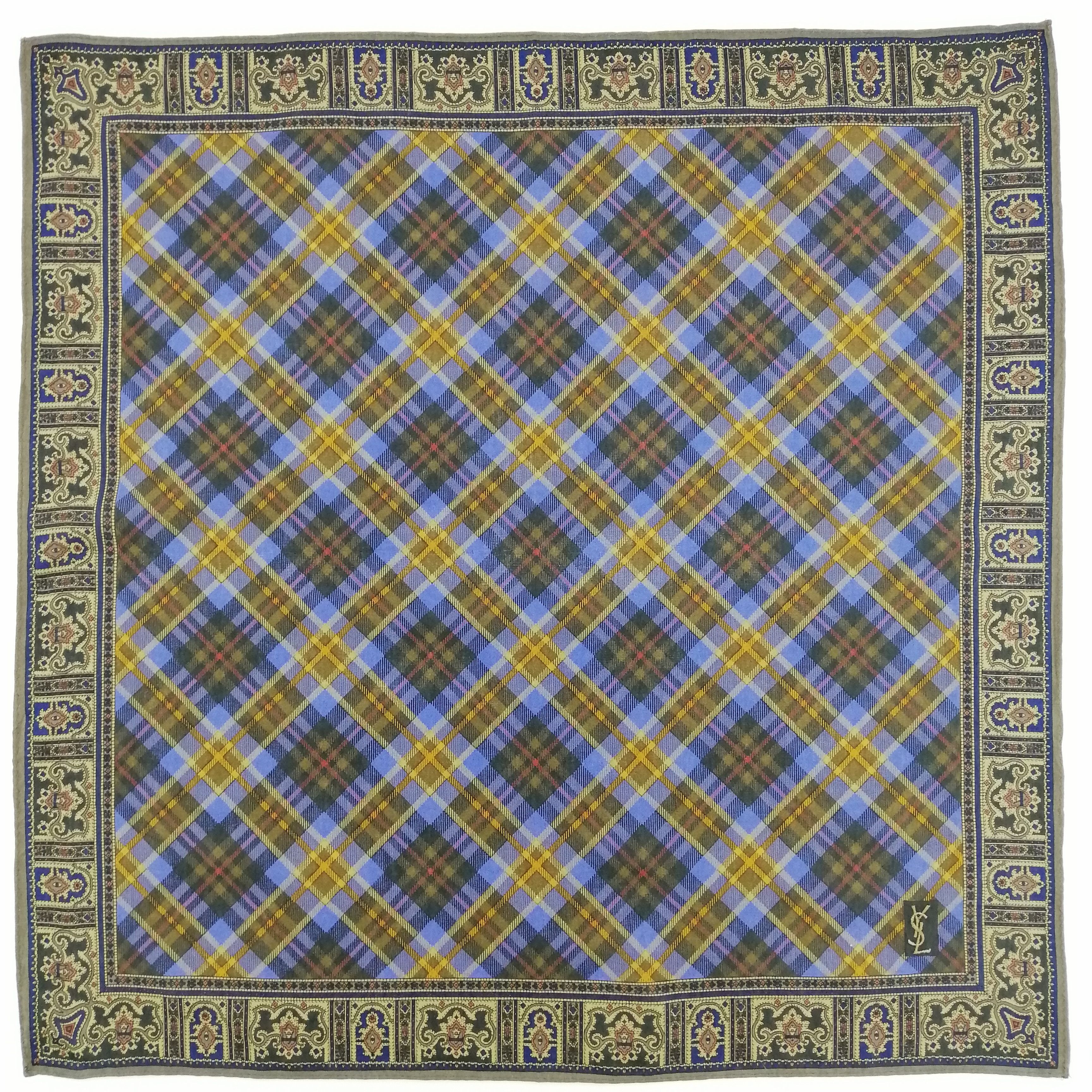 Vintage × Yves Saint Laurent Yves Saint Laurent Handkerchief/Neckerchief/Bandana-KD3164 Size ONE SIZE - 2 Thumbnail