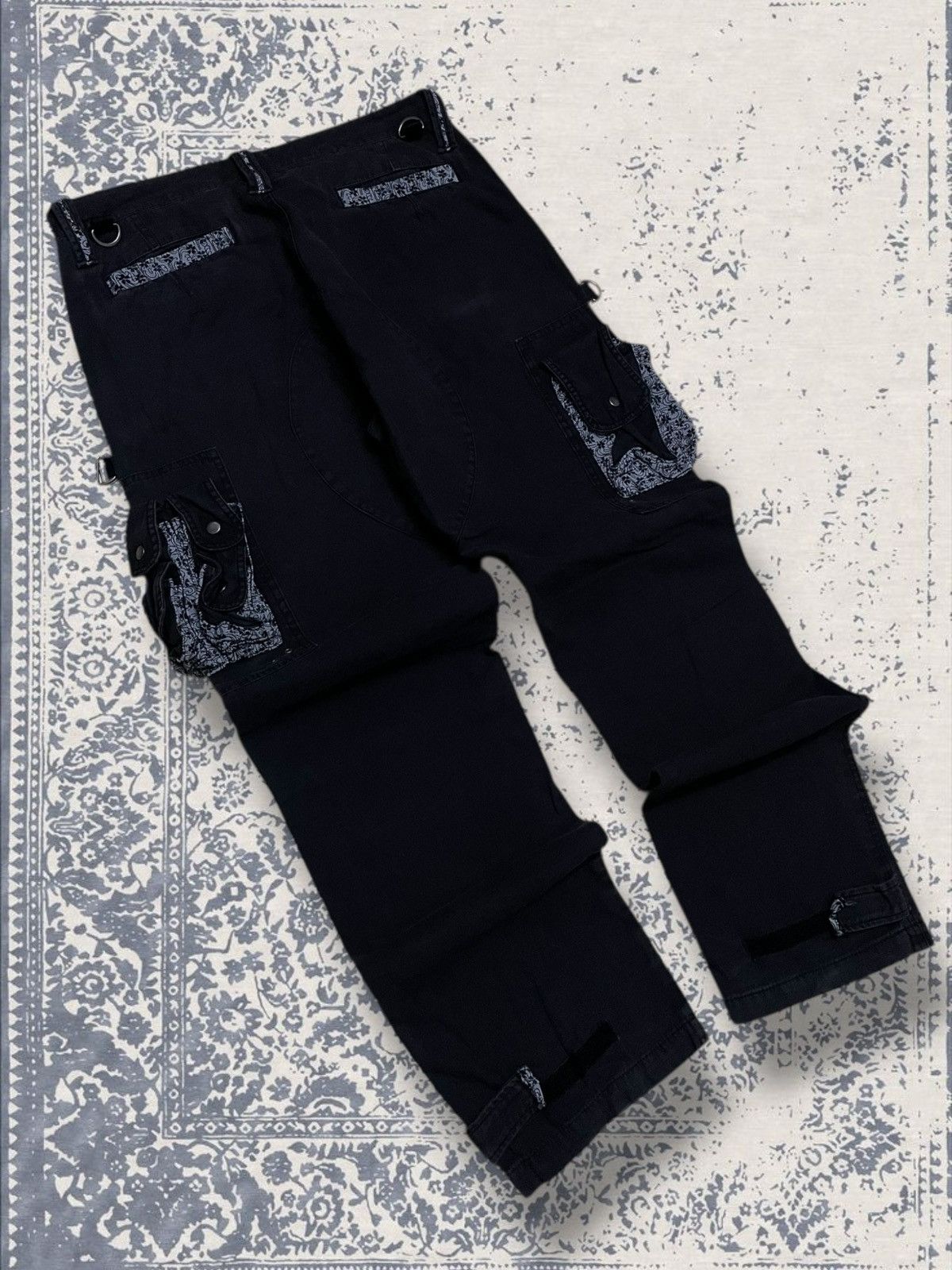 Designer × Japanese Brand × Vintage Vintage Japan Designer Traditional Karakuri Cargo Utility Size US 34 / EU 50 - 11 Thumbnail