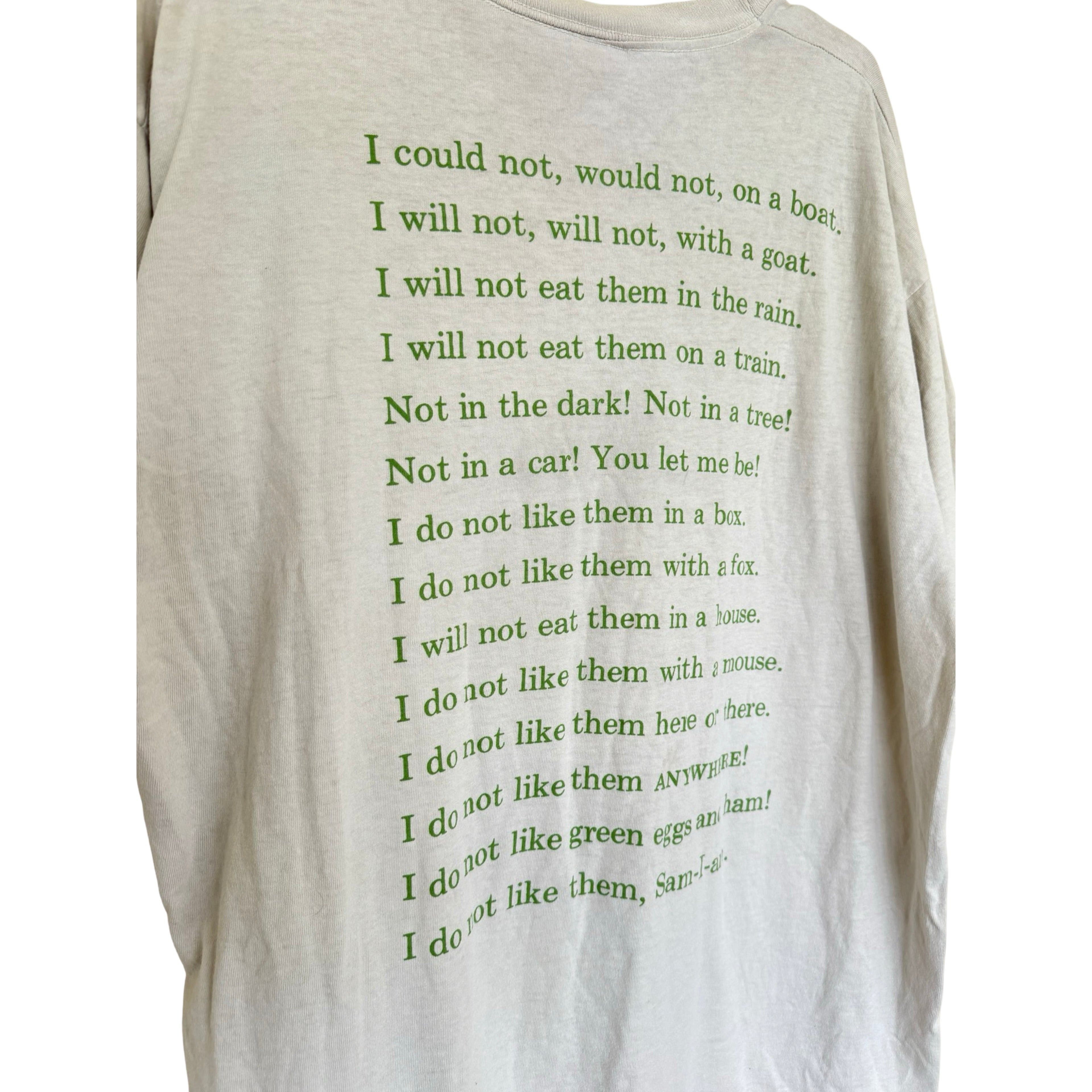Vintage Dr Suess Green Eggs n Ham Size US XL / EU 56 / 4 - 4 Thumbnail
