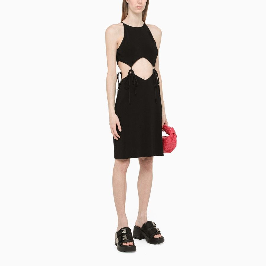 Bottega Veneta o1d2blof0824 Mini Dress in Black Size XS / US 0-2 / IT 36-38 - 2 Thumbnail