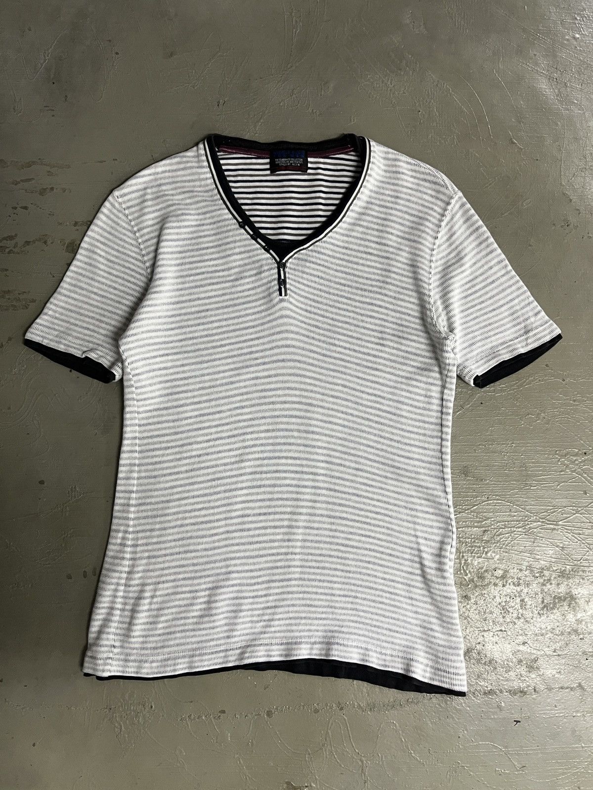 Greg Lauren Nicole Club For Men Striped SS Henley Greg Lauren Inspired Size US M / EU 48-50 / 2 - 3 Thumbnail