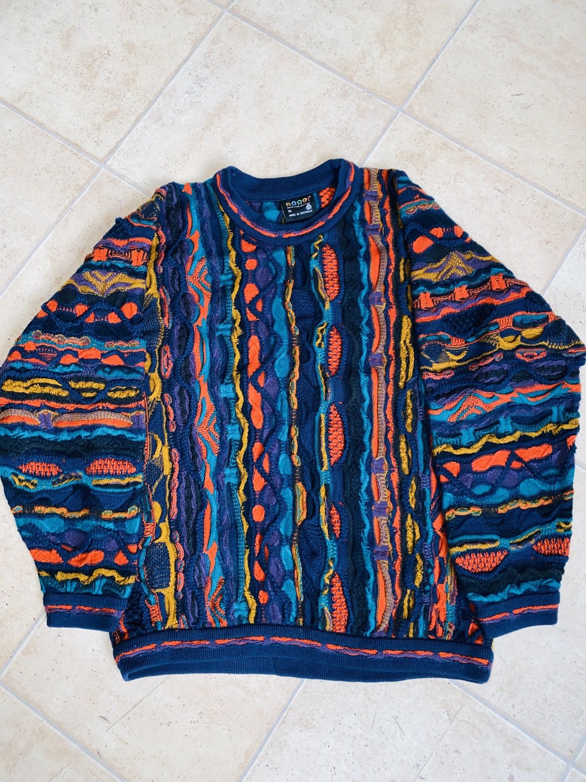 Vintage Rare 3D Wool Knit Sweater Supreme Patta