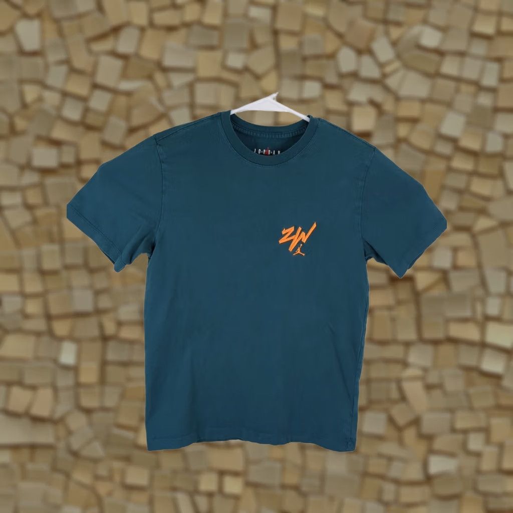 Nike Nike Air Jordan Zion ZW Embroidered Logo T Shirt Mens Small Green Yellow Size US S / EU 44-46 / 1 - 1 Thumbnail
