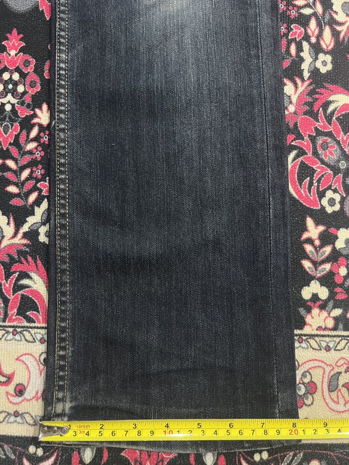 Element Vintage Element Dark Blue Washed Distress Straight Leg Jeans Size US 32 / EU 48 - 18 Thumbnail