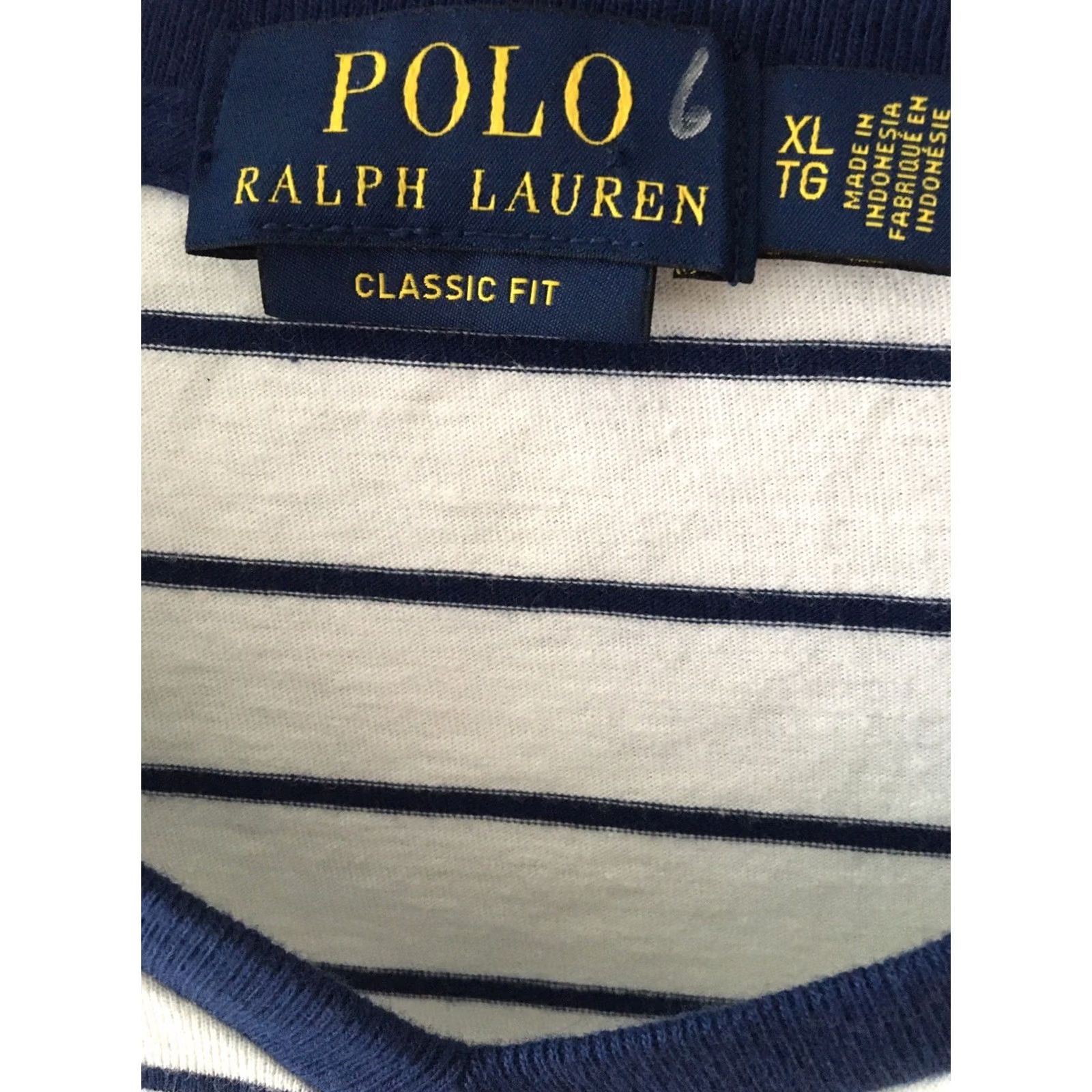 Polo Ralph Lauren VINTAGE Polo Ralph Lauren Shirt Size XL Striped Men Size US XL / EU 56 / 4 - 3 Thumbnail