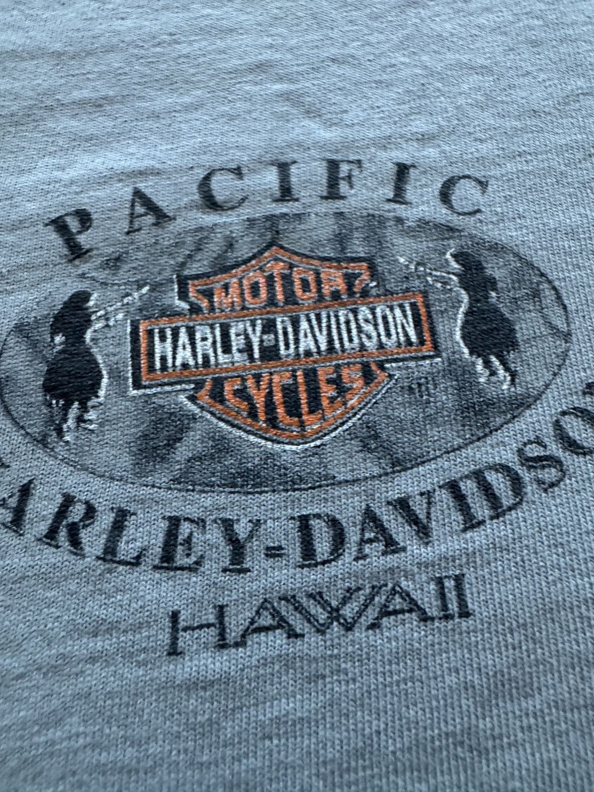 Harley Davidson Vintage 90s Harley Davidson Hawaii Thrashed T-Shirt XL Size US XL / EU 56 / 4 - 6 Thumbnail