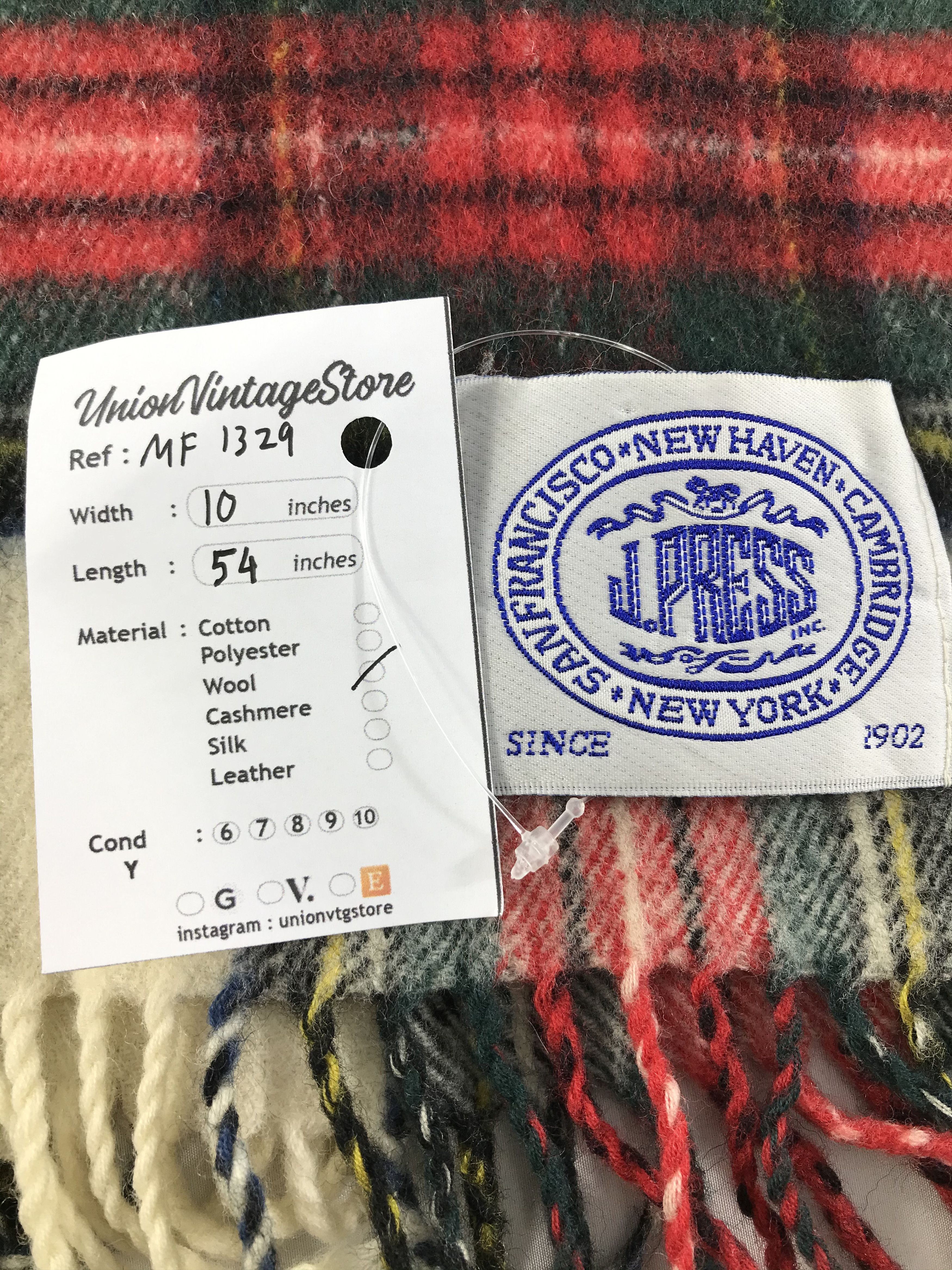 J. Press Vintage J. Press Scarf/Muffler/Neckwear MF1329 Size ONE SIZE - 4 Thumbnail