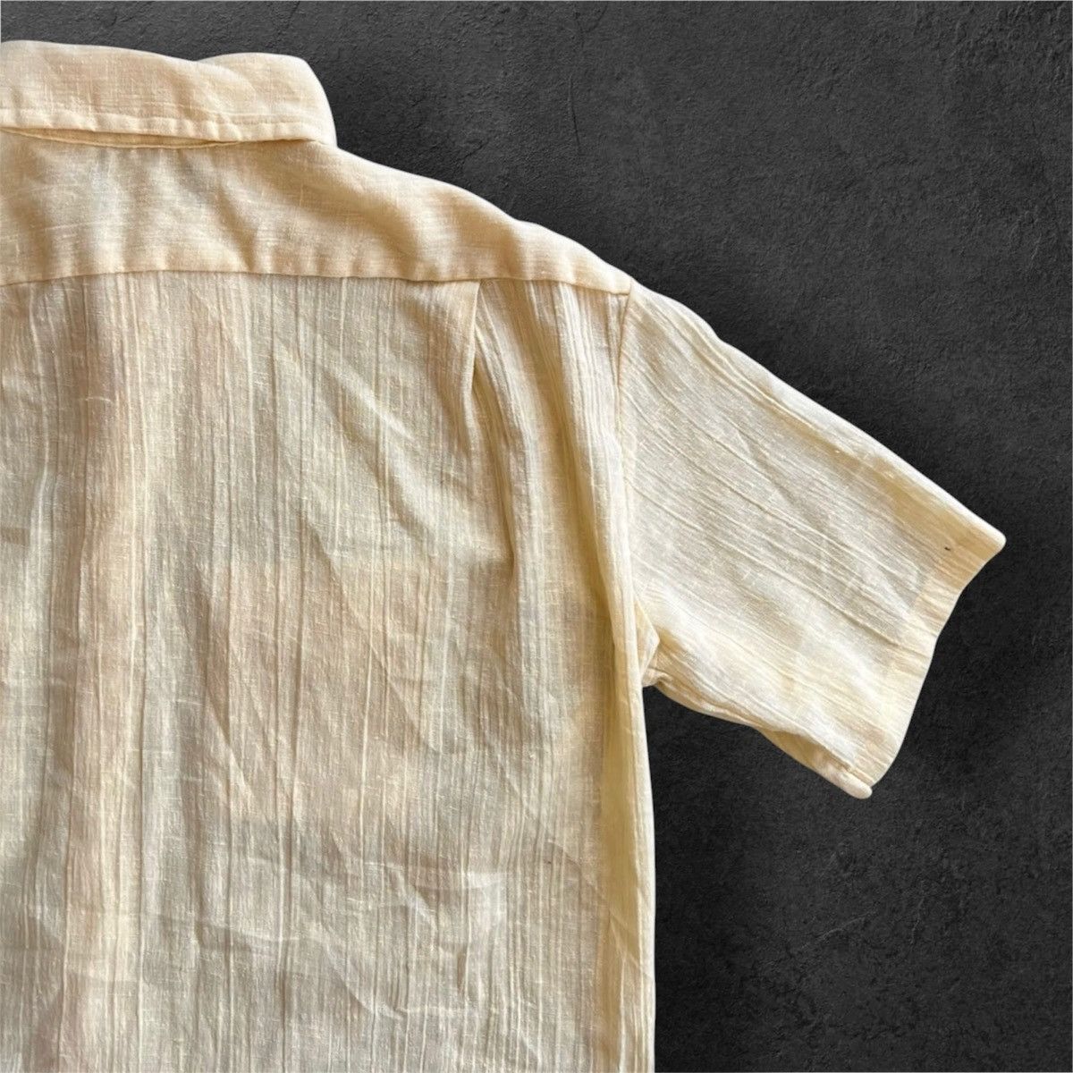 JCPenney Vintage 80s JCPENNEY Towncraft Linen Buttons Up Shirt Size US L / EU 52-54 / 3 - 6 Thumbnail