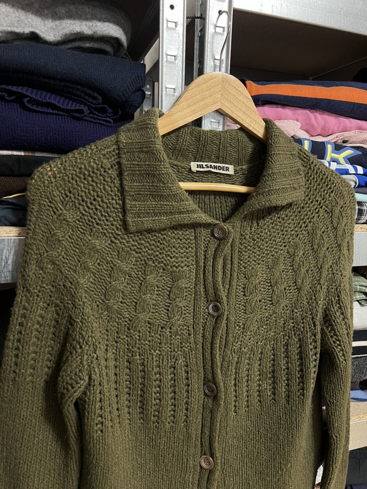 Jil Sander × Vintage Jil Sander Women Knitted Cardigan Sweater Cashmere Button Up Size XS / US 0-2 / IT 36-38 - 2 Thumbnail