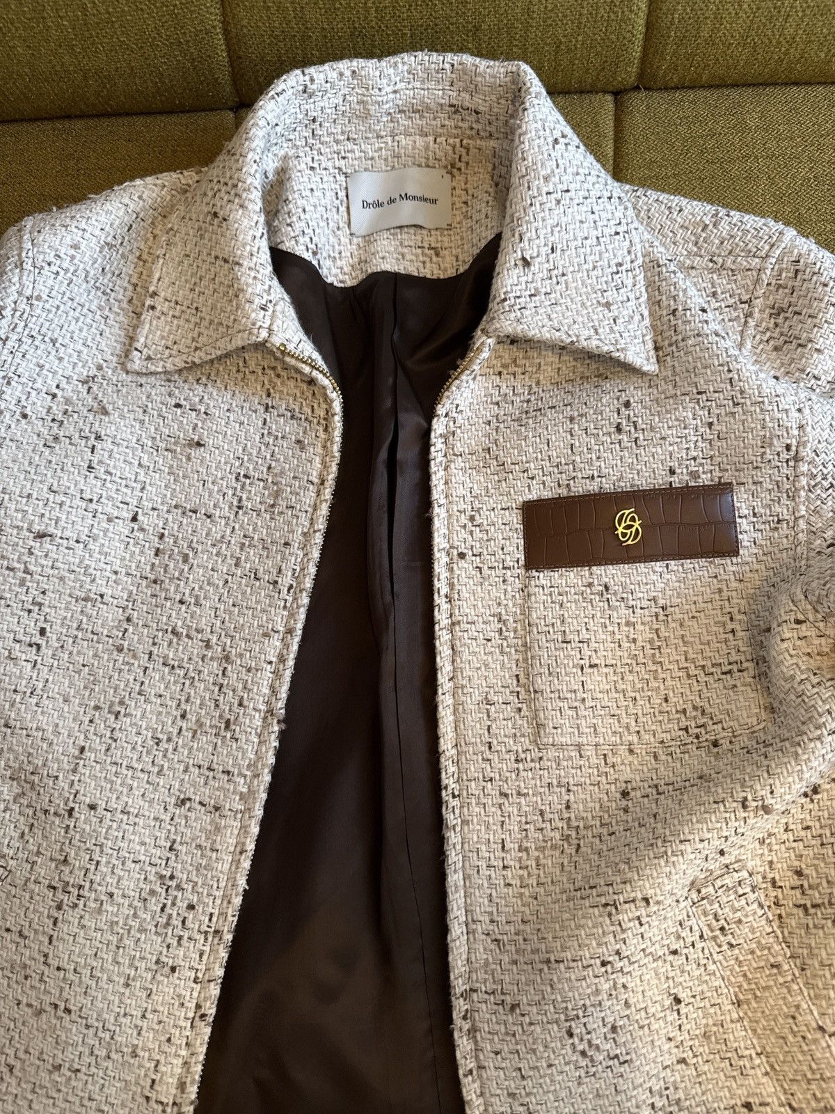 Drole De Monsieur The Le Blouson Droit Tweed jacket by Drôle de Monsieur Size US S / EU 44-46 / 1 - 9 Thumbnail