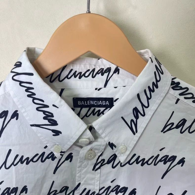 Balenciaga Balenciaga size 37 Full Print Doodle Single Button Long Sl Size US XS / EU 42 / 0 - 3 Thumbnail
