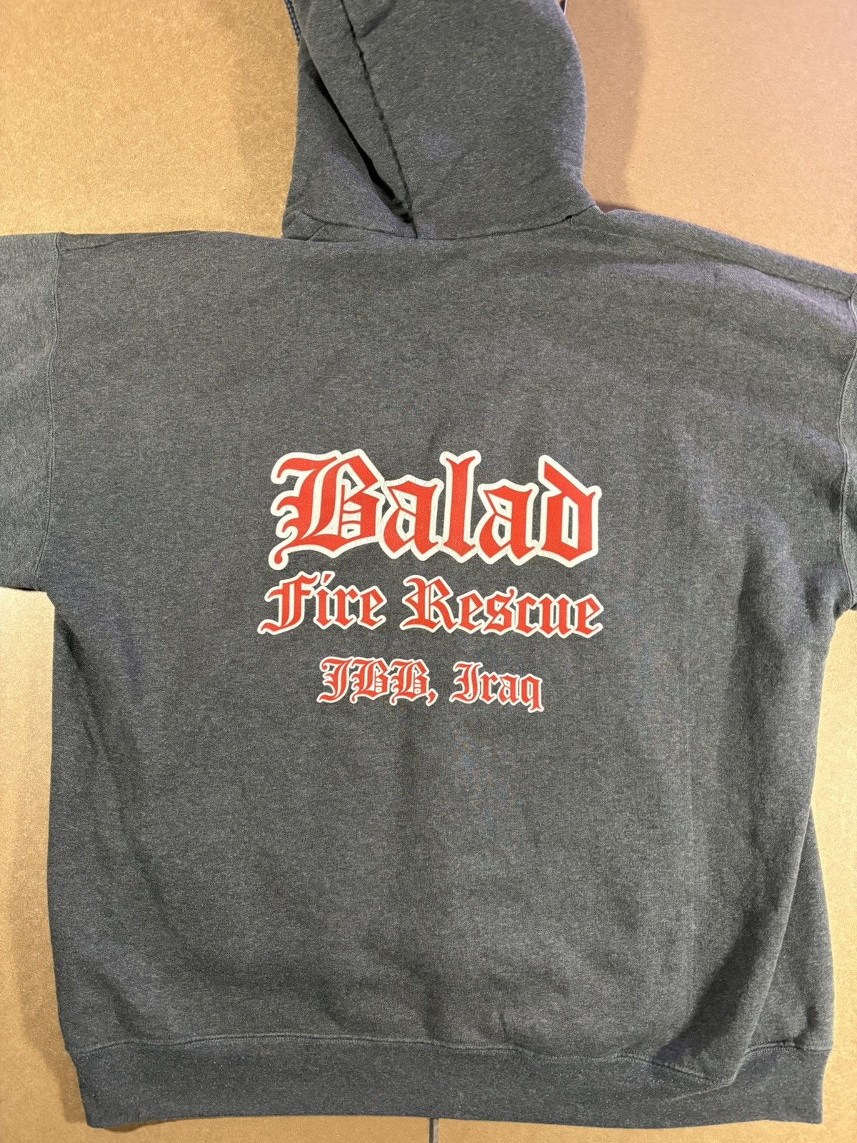 Other Vintage Balad Iraq Fire Rescue Hoodie Military Grey Size US XL / EU 56 / 4 - 6 Thumbnail