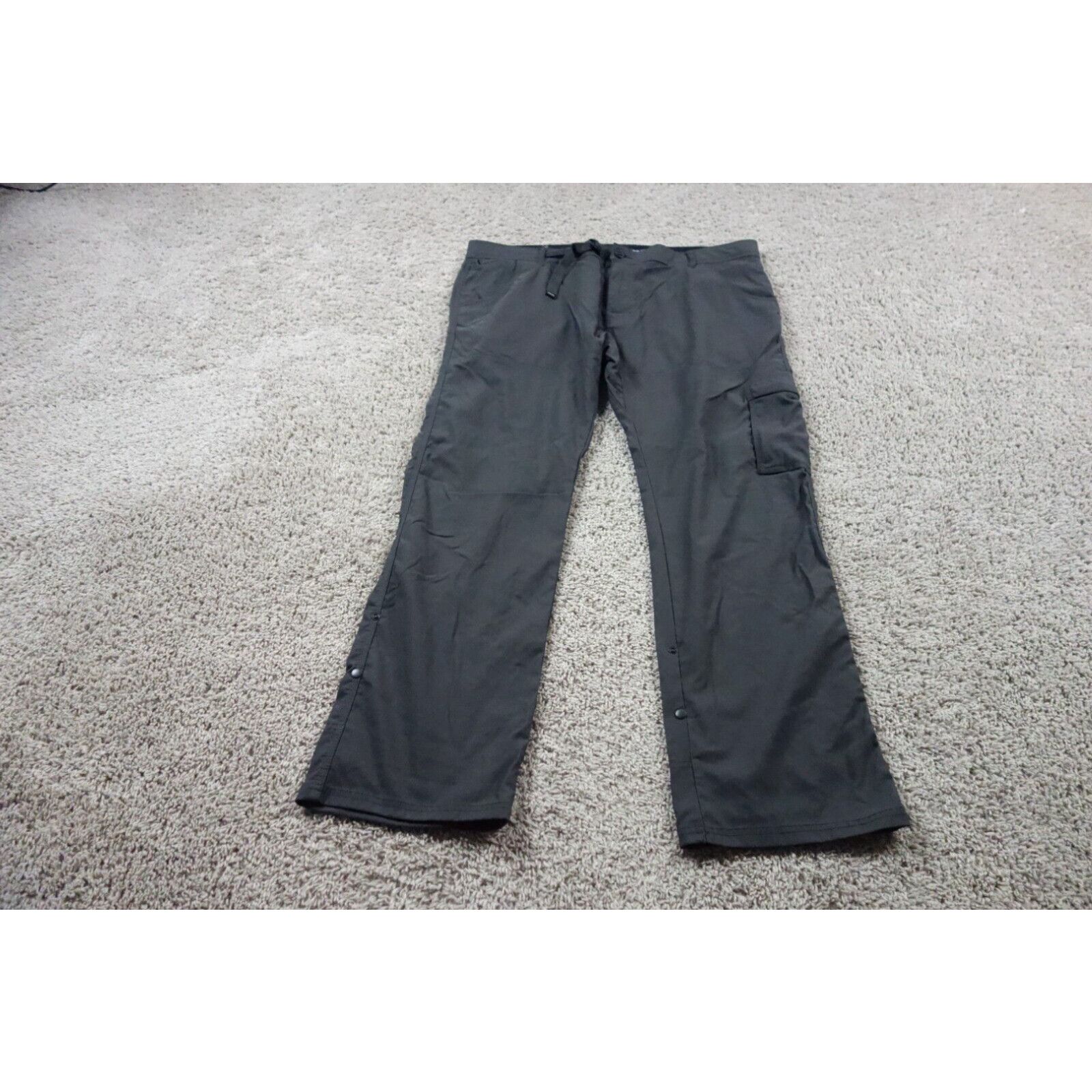 Prana Prana Pants Mens 42 Gray Zion Cargo Pocket Belted Roll Up ...