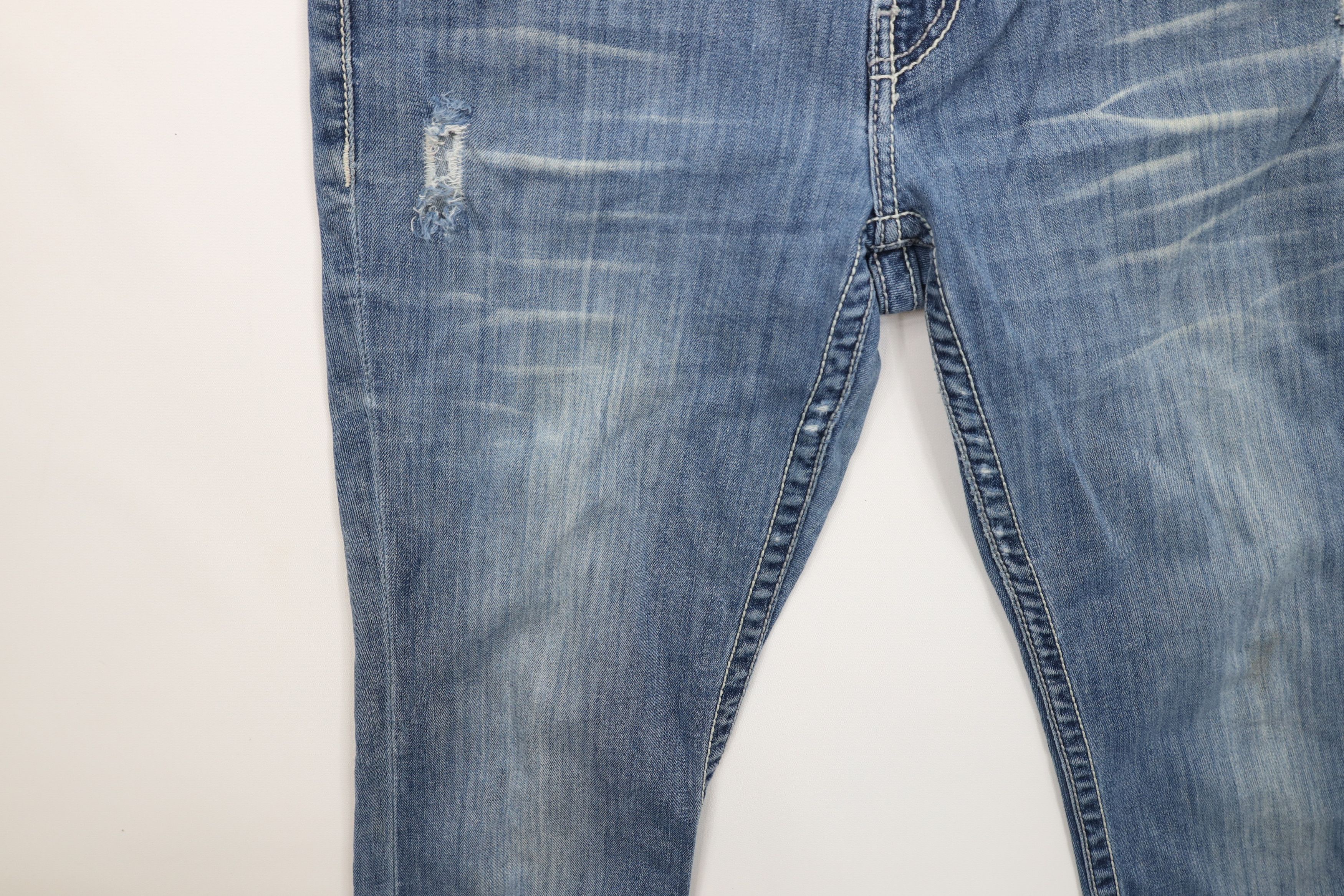 Vintage Buckle BKE Sabrina Stretch Flared Wide Leg Denim Jeans Blue Size 31" - 8 Thumbnail