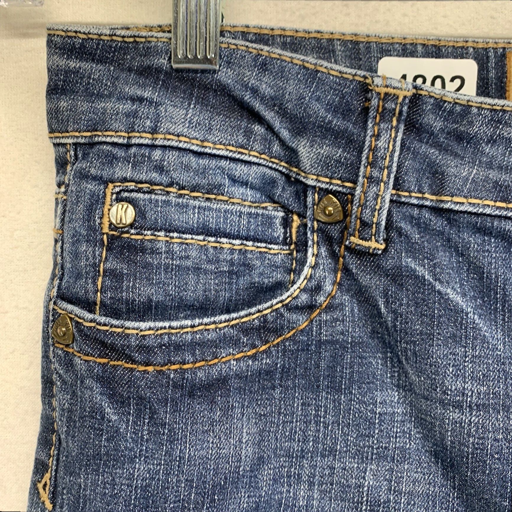 Vintage VINTAGE? No. Actually: KUT from the Kloth Jeans Women 6 Straight Stretch Denim 5-Pocket Regular Fit Blue Medium Wash Size 28" / US 6 / IT 42 - 5 Thumbnail