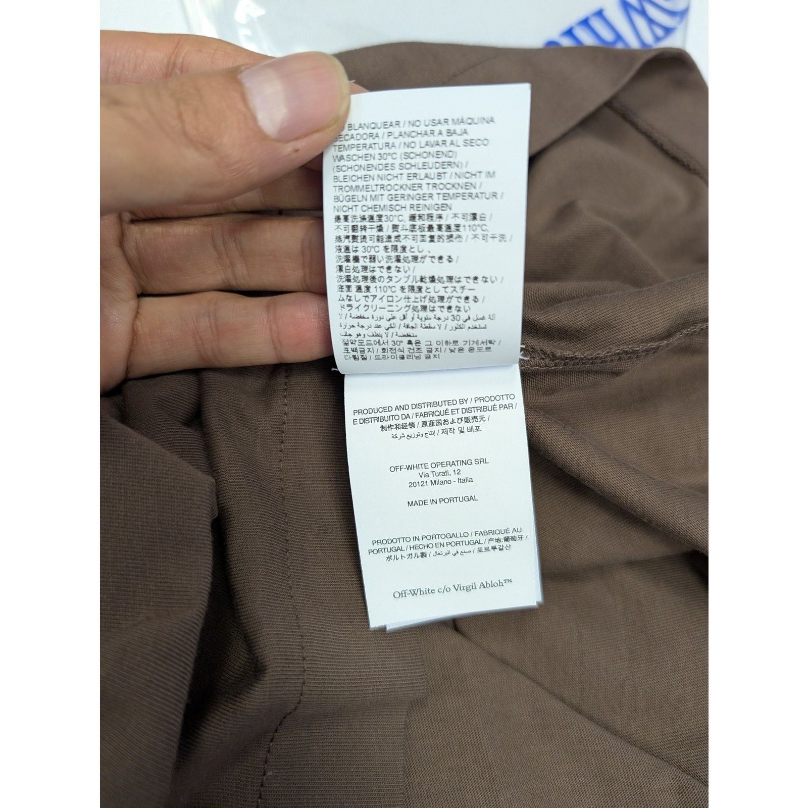 Off-White o1rshd1 23 Varsity Skate Long Sleeve Tee T-Shirt in Brown Size US XXL / EU 58 / 5 - 21 Thumbnail