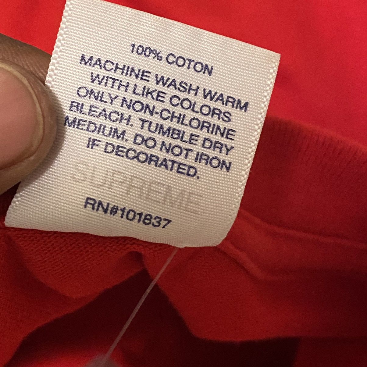 Supreme Supreme Tonal Box Logo Tee Red Size US L / EU 52-54 / 3 - 5 Thumbnail