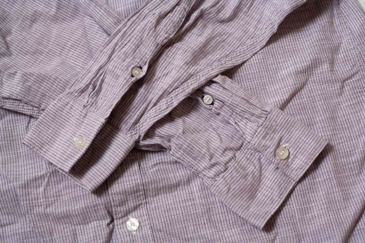 Burberry Burberry Brit Vertical Stripe Logo Cotton Shirt Size US L / EU 52-54 / 3 - 6 Thumbnail