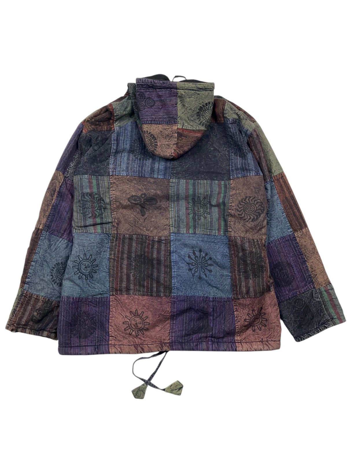 Japanese Brand Vintage Nepal Hippy Patchwork Zip Hoodie Jacket y2k Size US XXL / EU 58 / 5 - 2 Thumbnail