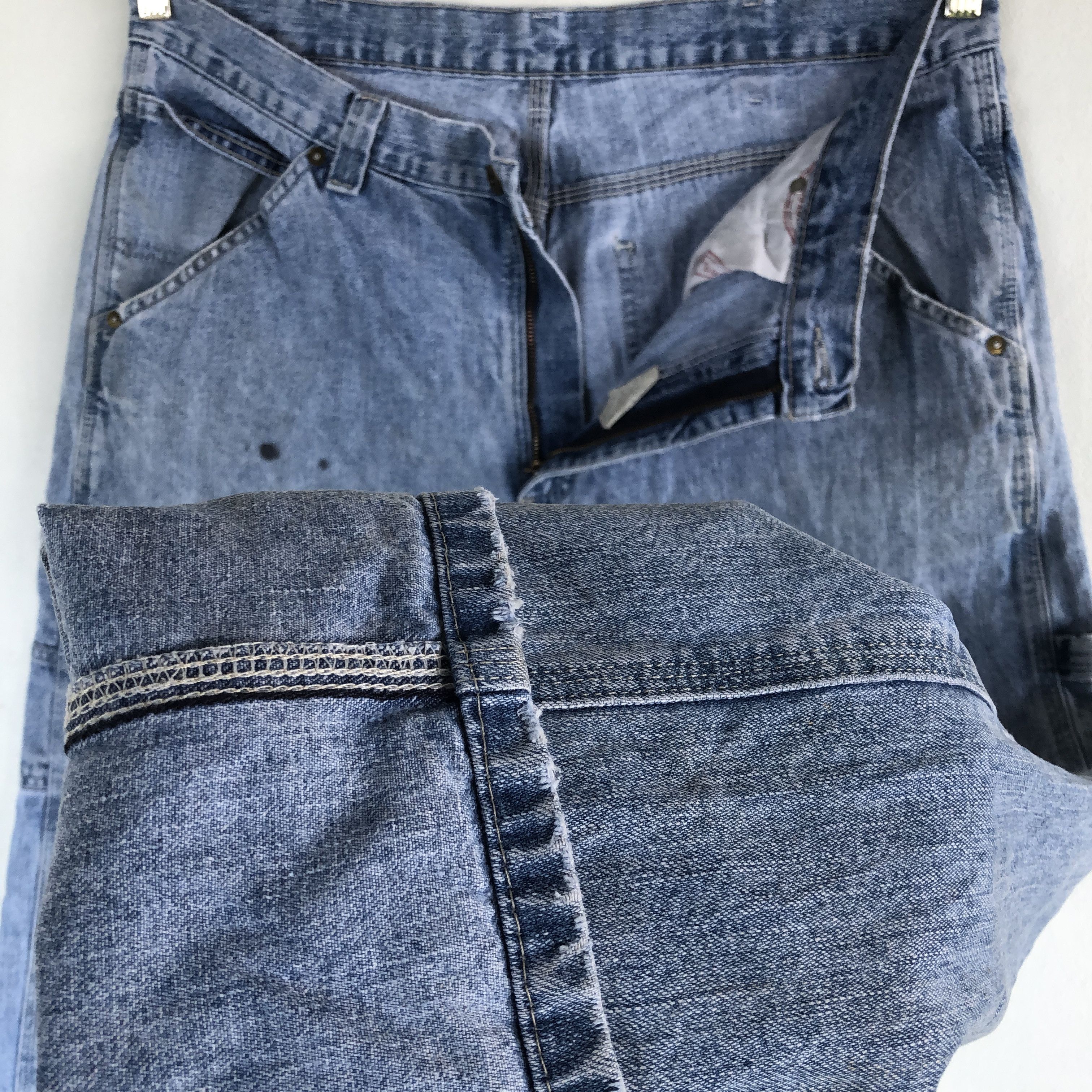 Lee Vintage Lee Baggy Jeans Lee Dungarees Denim Workers Pants Size US 34 / EU 50 - 9 Thumbnail