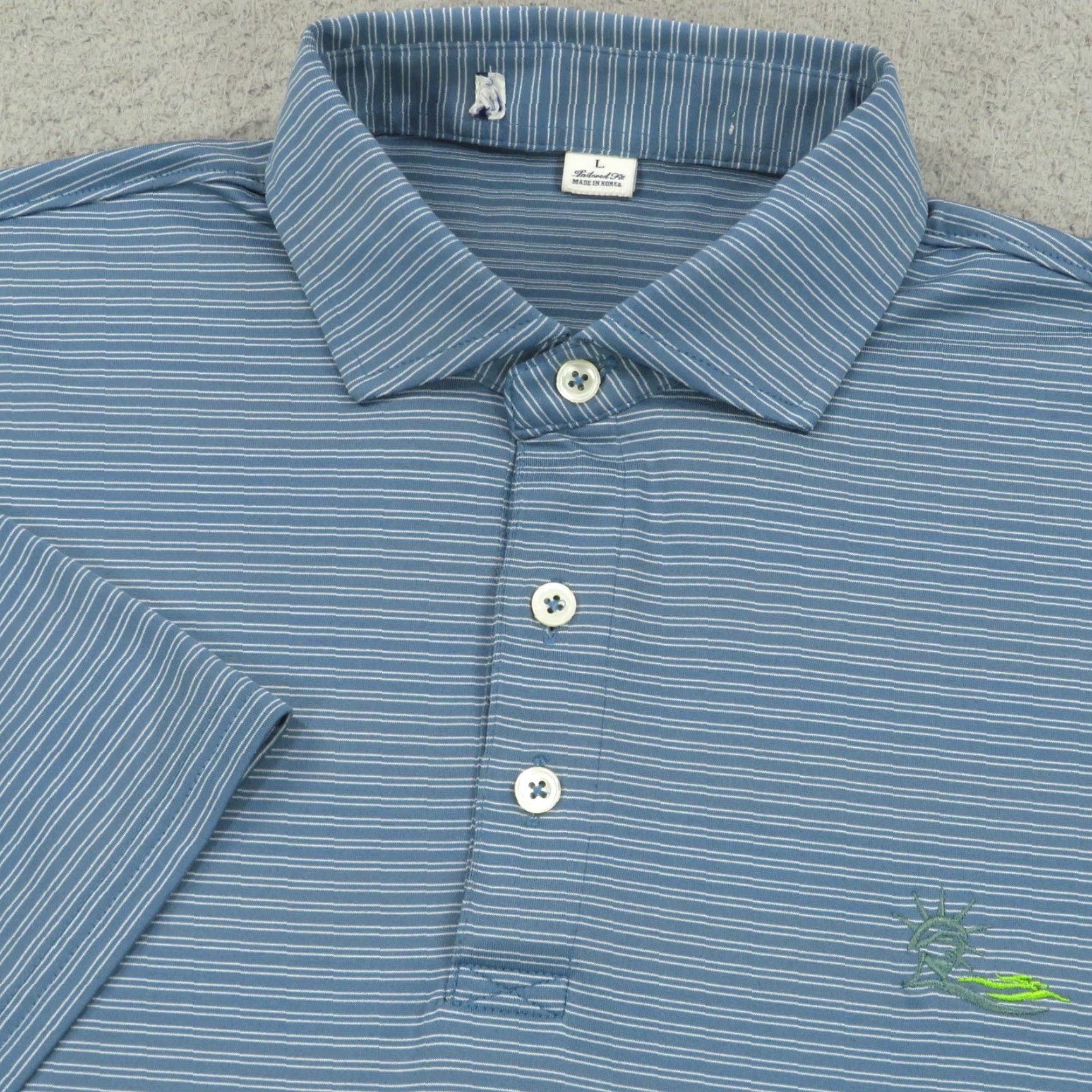 Vintage Holderness & Bourne Polo Mens Large Campbell Liberty National Golf Club Shirt Size US L / EU 52-54 / 3 - 2 Thumbnail