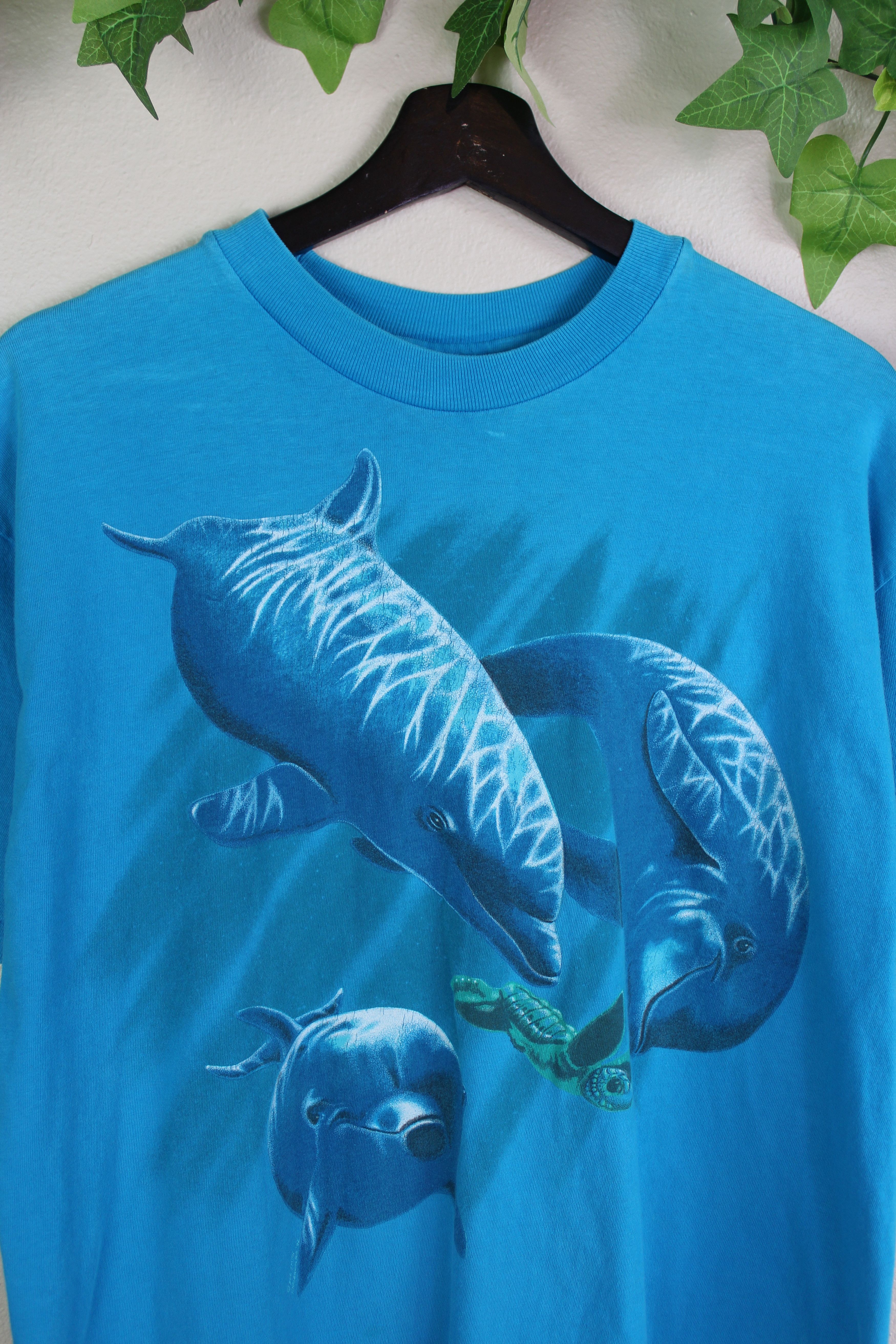 Vintage VINTAGE DOLPHINS NATURE T-SHIRT 90S Size US L / EU 52-54 / 3 - 2 Thumbnail