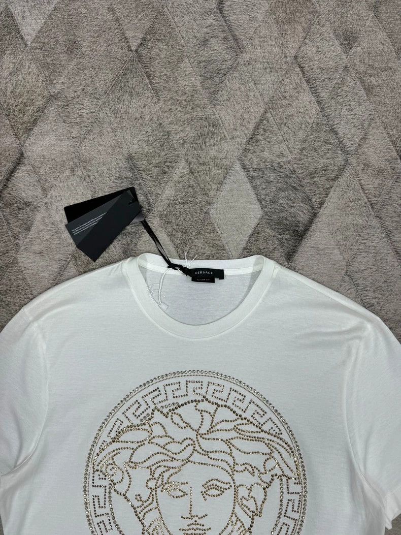 Versace Versace Full diamond Medusa T-shirt Size US M / EU 48-50 / 2 - 2 Thumbnail