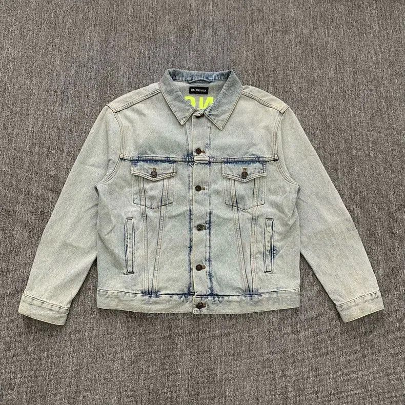 Balenciaga Balenciaga Washed Denim Jacket. Size US M / EU 48-50 / 2 - 2 Thumbnail