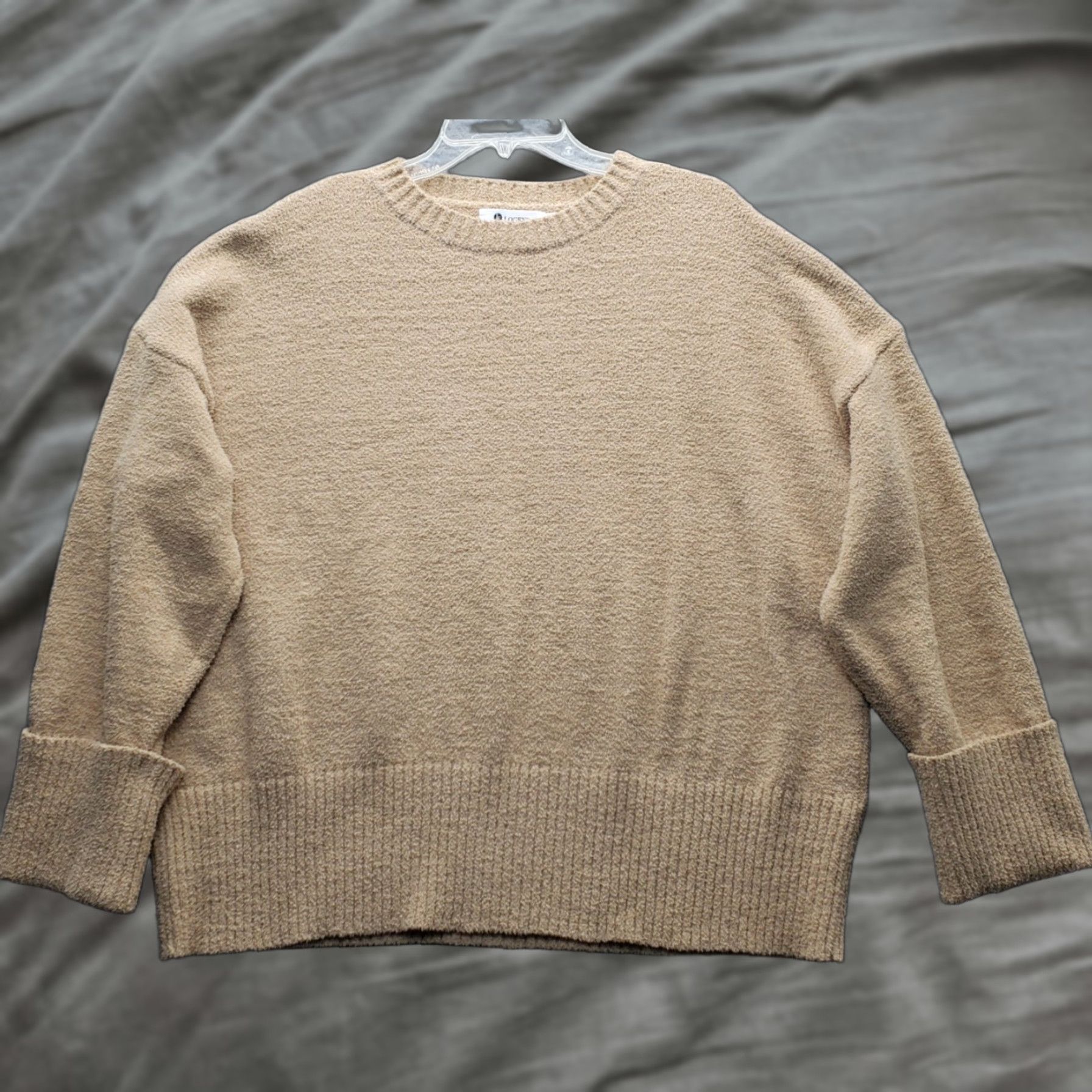 Vintage Logene Oversized Sweater Womens XL Brown Crew Neck Long Sleeve Pullover Size XL / US 12-14 / IT 48-50 - 1 Thumbnail