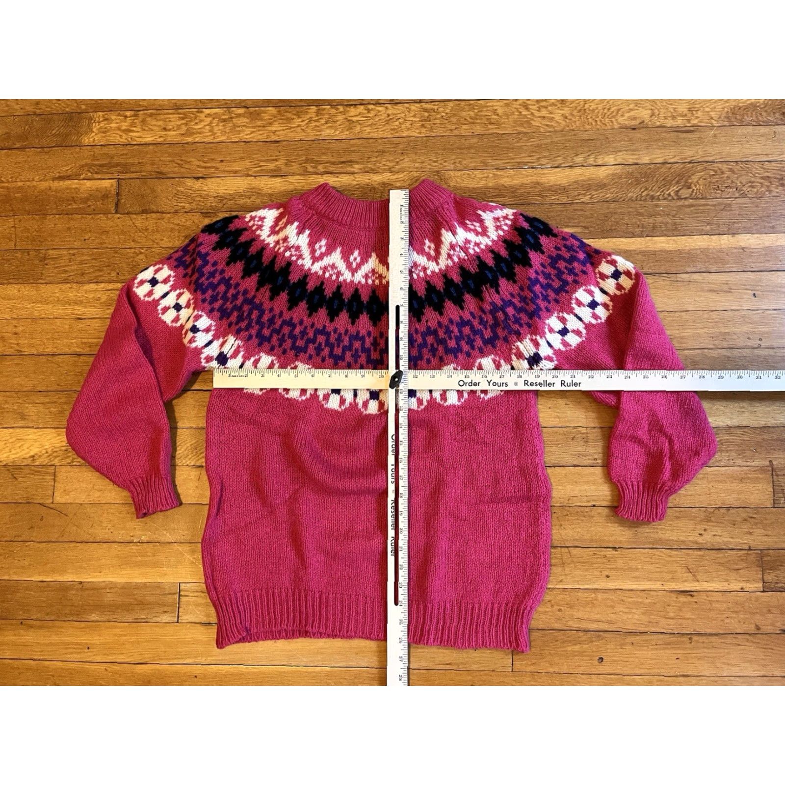 Eastern Mountain Sports VINTAGE EMS SWEATER Women’s Large Pink Purple 90s EASTERN MOUNTAIN SPORTS Crew Neck Knit Pullover Wool Blend Nylon Geometric Logo items Size L / US 10 / IT 46 - 7 Thumbnail