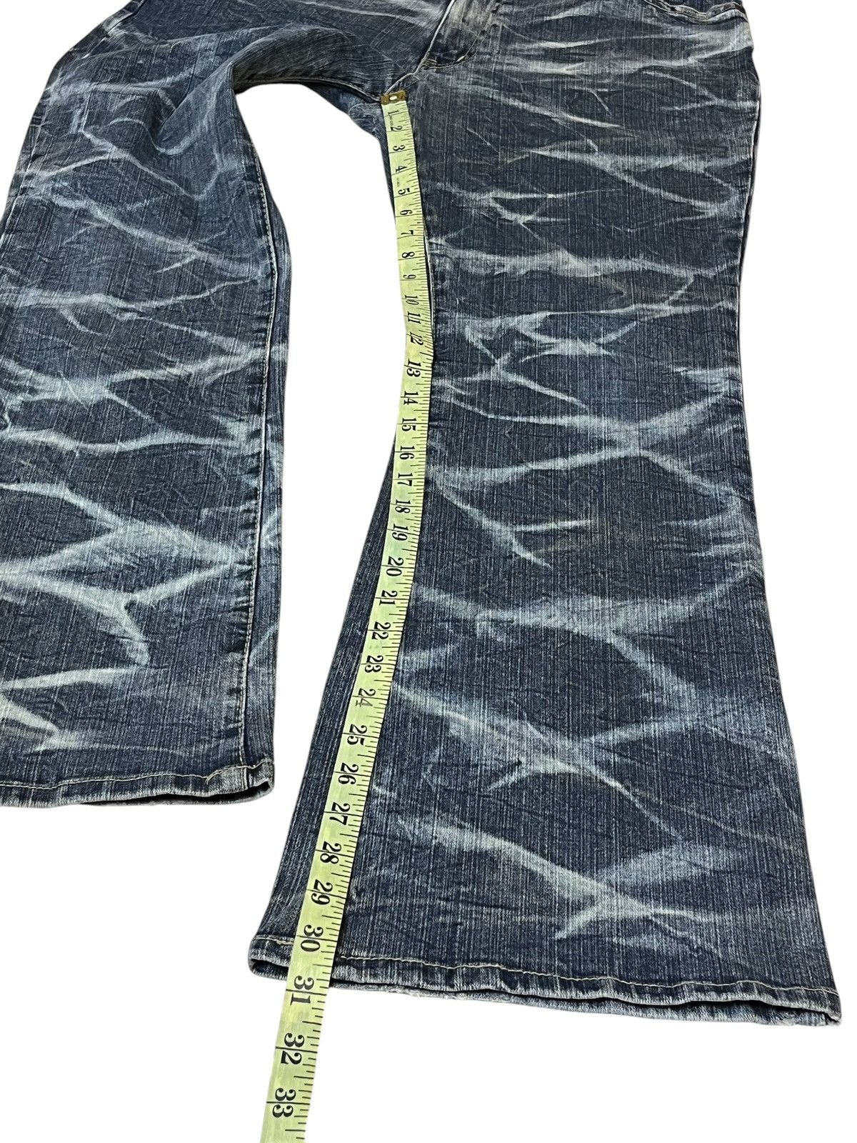 Tornado Mart SICK🔥JAPANESE BRAND HIP MAKE FLARED JEANS Size US 34 / EU 50 - 14 Thumbnail