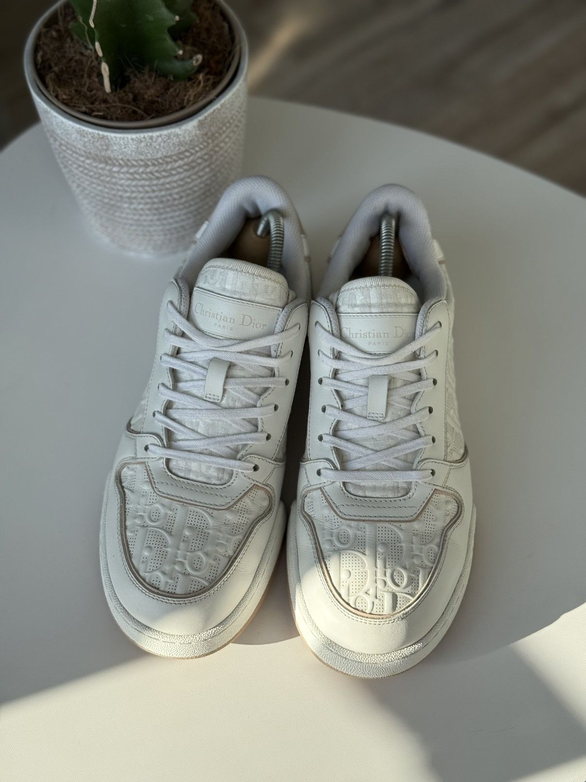 Dior Dior One Monogram Sneackers Low White Pink Size US 8.5 / IT 38.5 - 10 Thumbnail