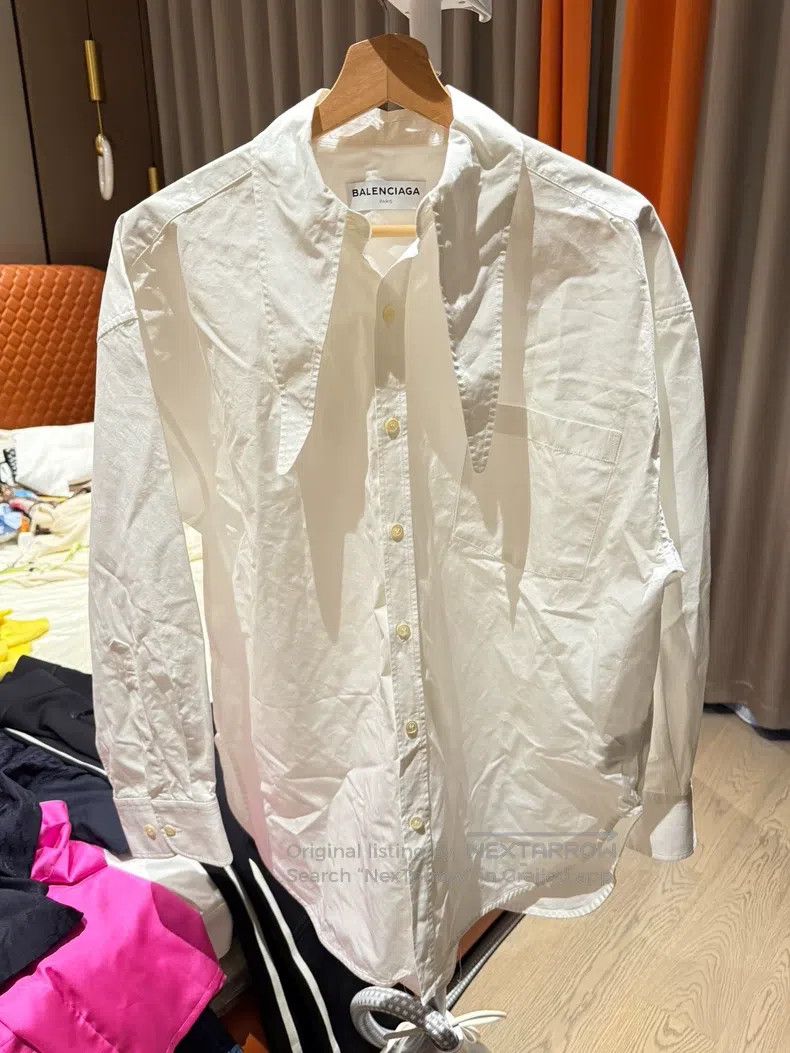 Balenciaga Balenciaga Classic White Shirt Size XS / US 0-2 / IT 36-38 - 3 Thumbnail
