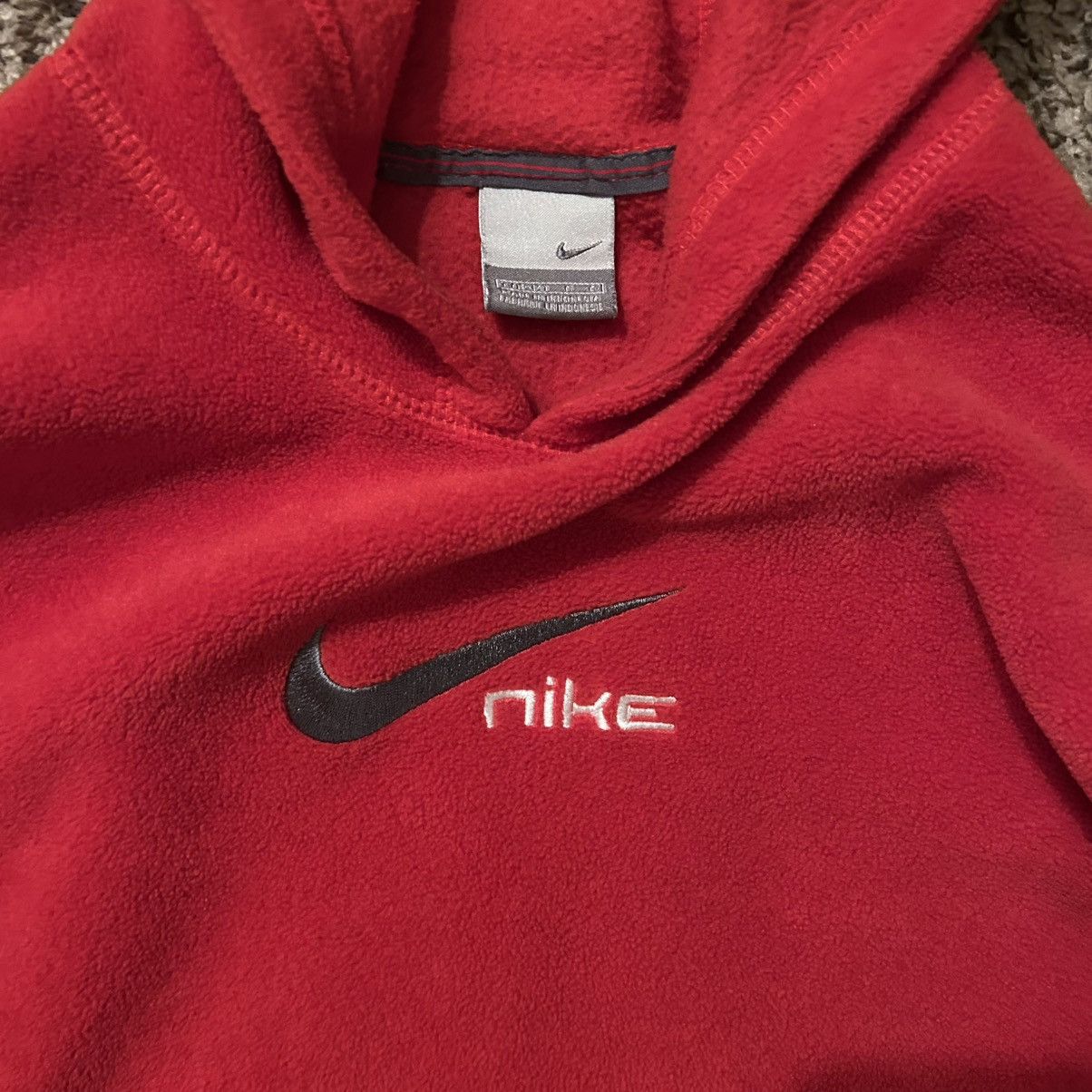 Nike Vintage Y2K Nike Fleece Hoodie Size US L / EU 52-54 / 3 - 4 Thumbnail