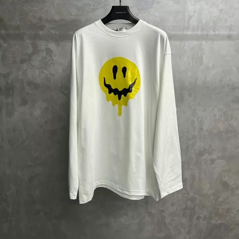 Balenciaga Balenciaga Smiley Skull White Printed Crew Neck Long Sleev Size US M / EU 48-50 / 2 - 1 Thumbnail