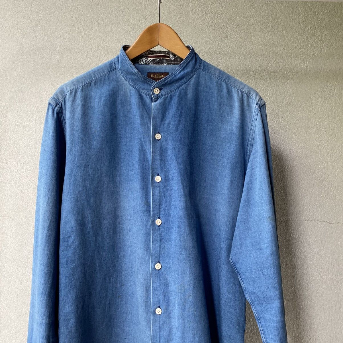 Paul Smith Paul Smith Lightweight Blue Denim Shirt Size US L / EU 52-54 / 3 - 20 Thumbnail