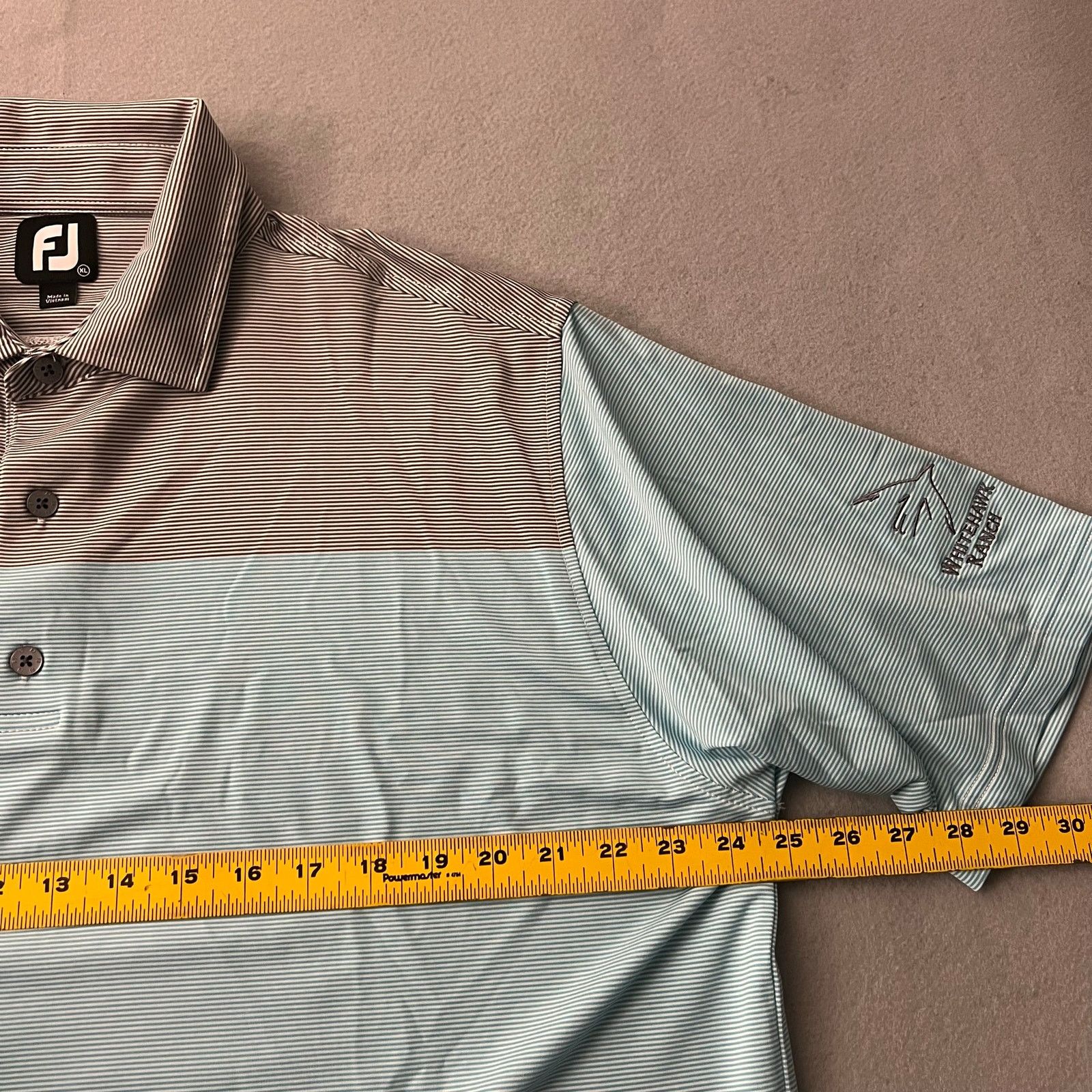 Footjoy FootJoy End-On-End Block Lisle Self Collar Golf Polo Sz XL Size US XL / EU 56 / 4 - 7 Thumbnail