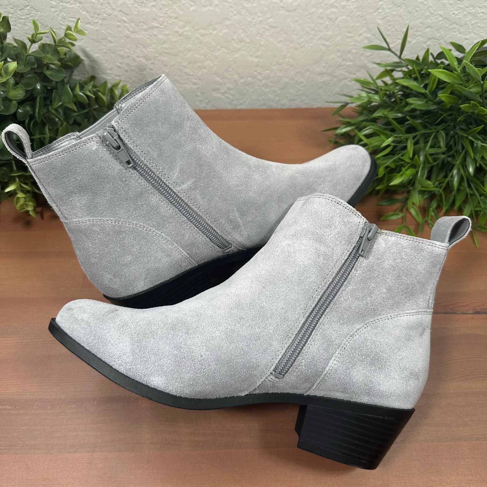 Vionic Vionic Roseland Wide Water-Repellent Suede Ankle Boots Size US 8.5 / IT 38.5 - 4 Thumbnail