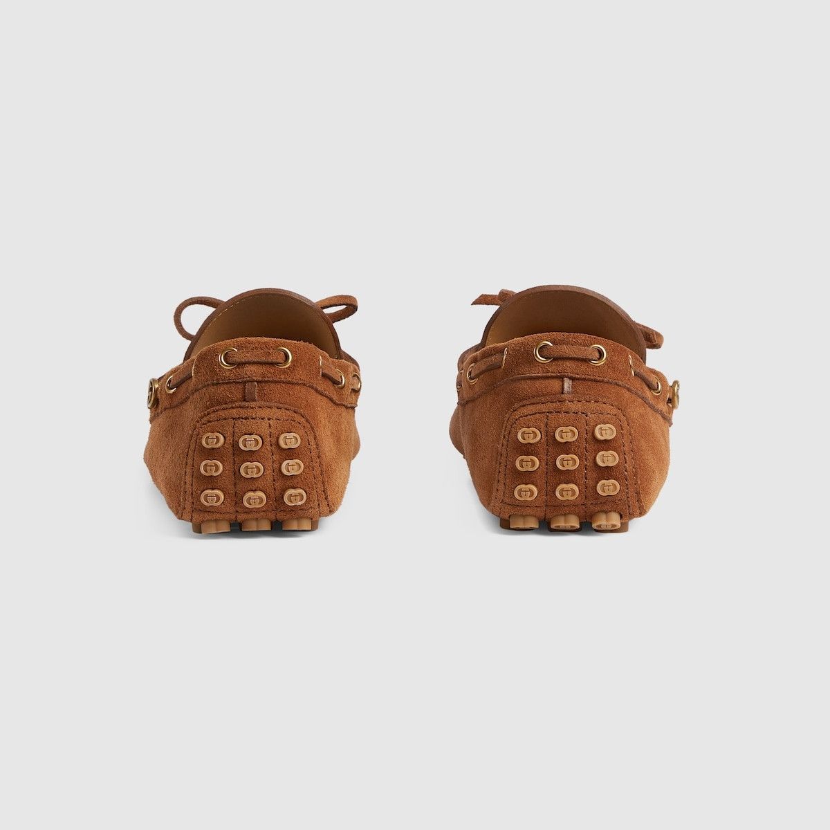 Gucci o1s1wg110425 Men's Driver With Interlocking G Shoes in Brown Size US 7 / EU 40 - 4 Thumbnail
