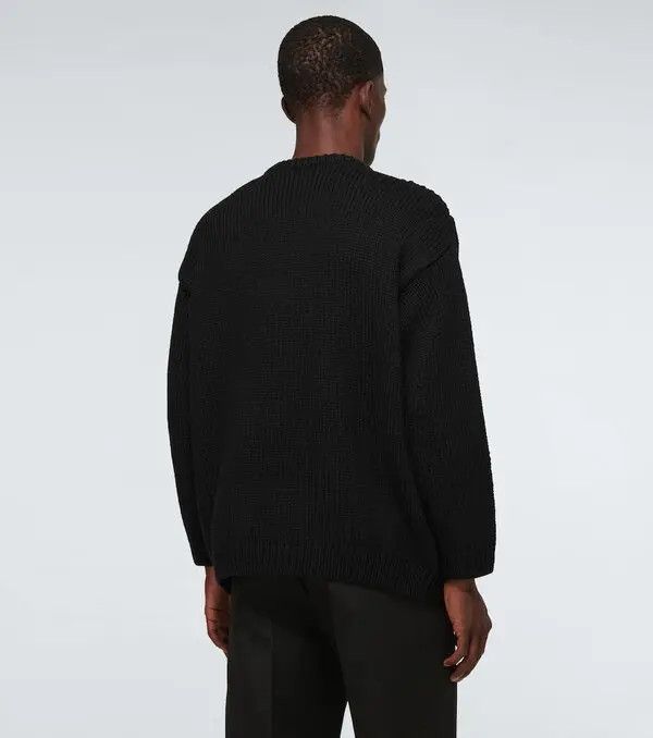 Valentino o1y0525 Crewneck Sweater in Black Size US XL / EU 56 / 4 - 4 Thumbnail