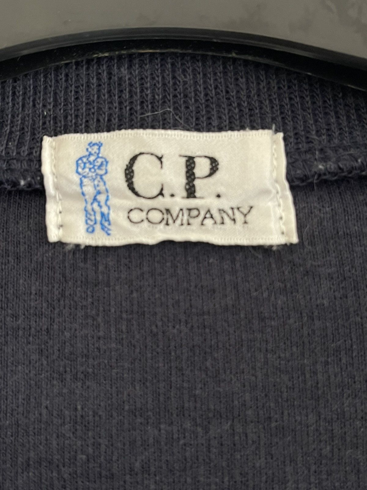 C.P. Company Vintage C.P. Company Half Zipper Logo Badge Navy Made Japan Size US M / EU 48-50 / 2 - 4 Thumbnail