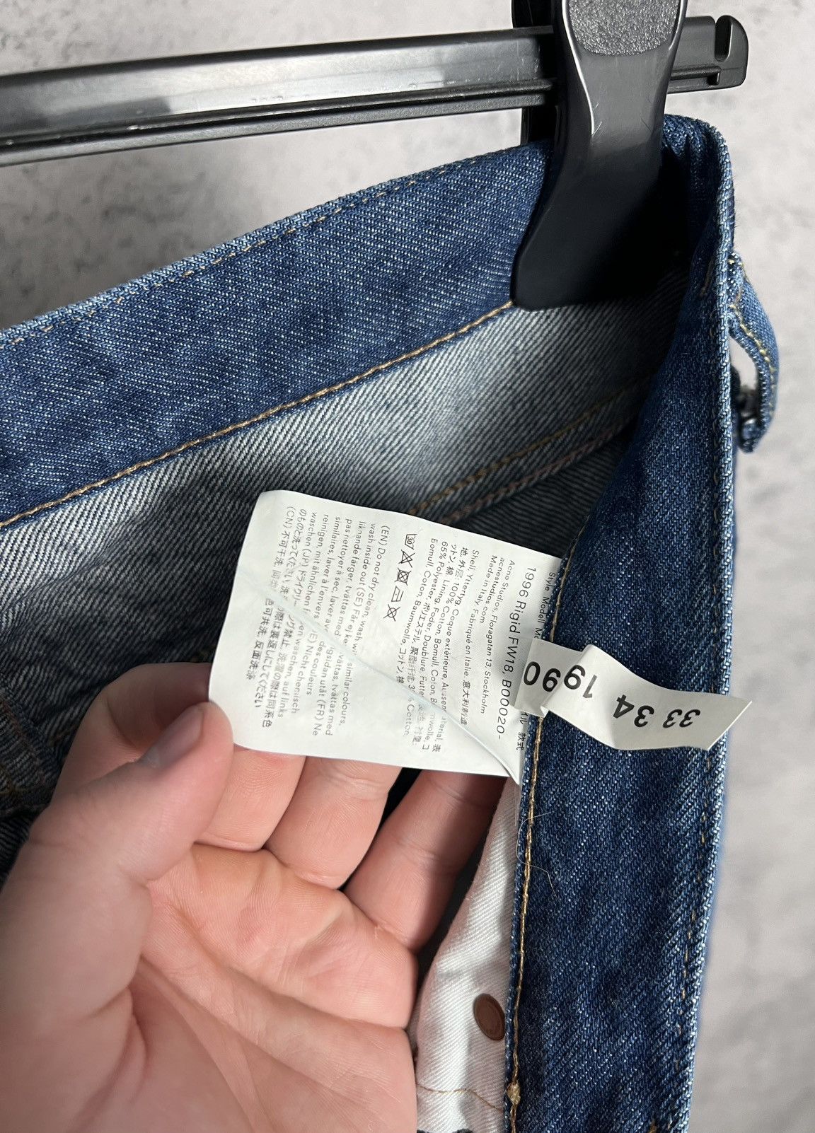 Acne Studios Acne Studios Bla Konst Jeans Size 33x34 Straight Denim Pants Size US 33 - 9 Thumbnail