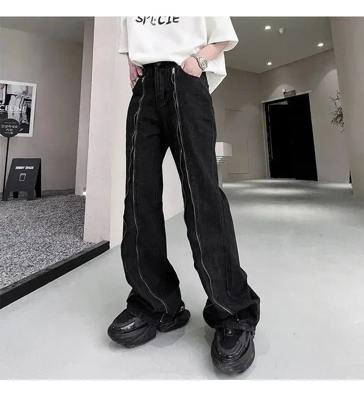 Japanese Brand Casual Zipper Baggy Denim Size US 32 / EU 48 - 5 Thumbnail