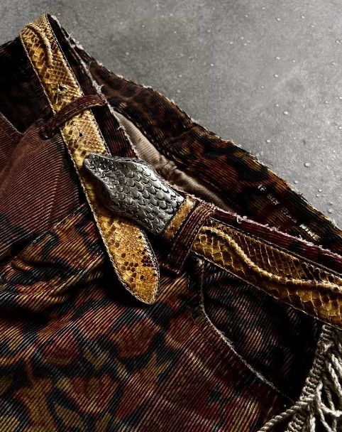 Other Kohshin Satoh 80s Handcrafted Snakeskin Belt Size ONE SIZE - 5 Thumbnail