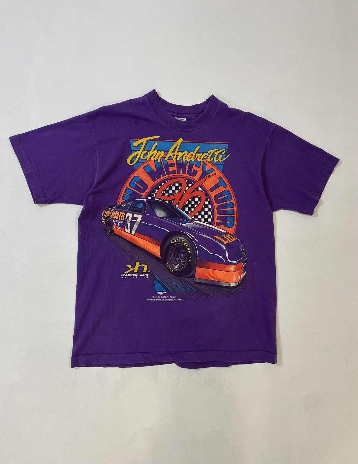 NASCAR × Vintage Vintage 1996 John Andretti Racing T-Shirt - L Size US L / EU 52-54 / 3 - 1 Thumbnail