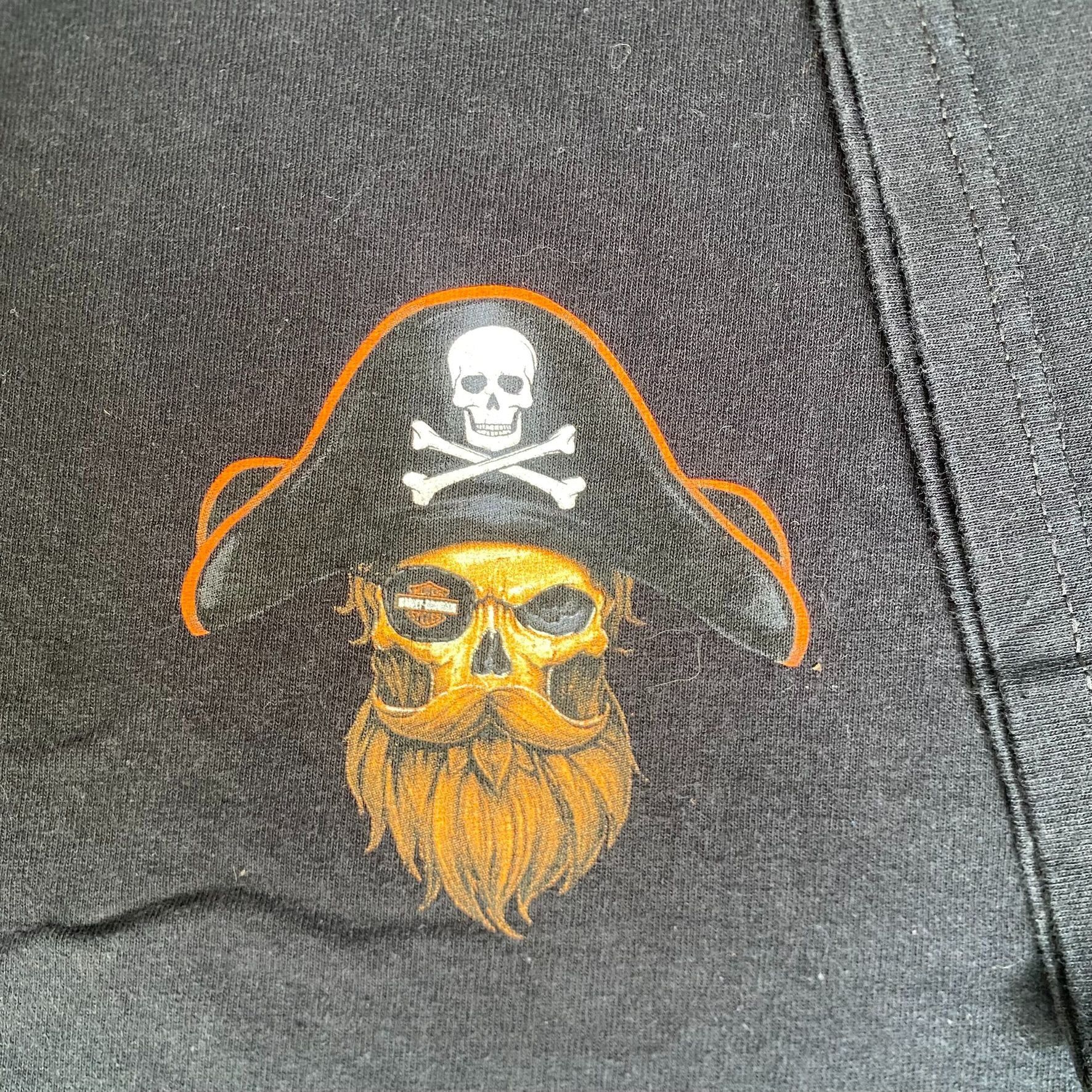 Harley Davidson Vintage Y2K Harley Davidson Shirt Pirate Biker Logo Tee Size US M / EU 48-50 / 2 - 6 Thumbnail