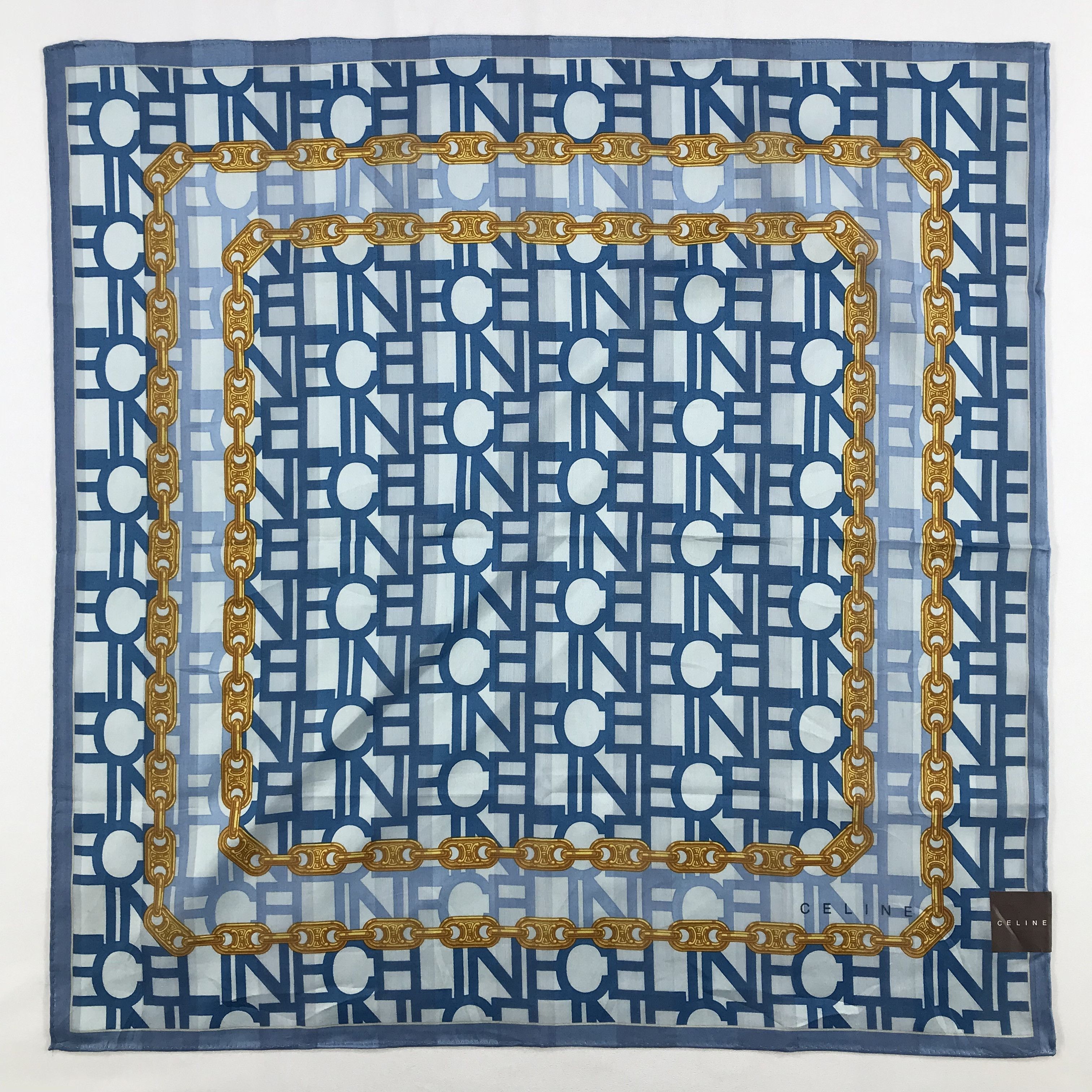 Celine × Vintage Celine Bandana / Handkerchief / Neckerchief - S2699 Size ONE SIZE - 1 Thumbnail