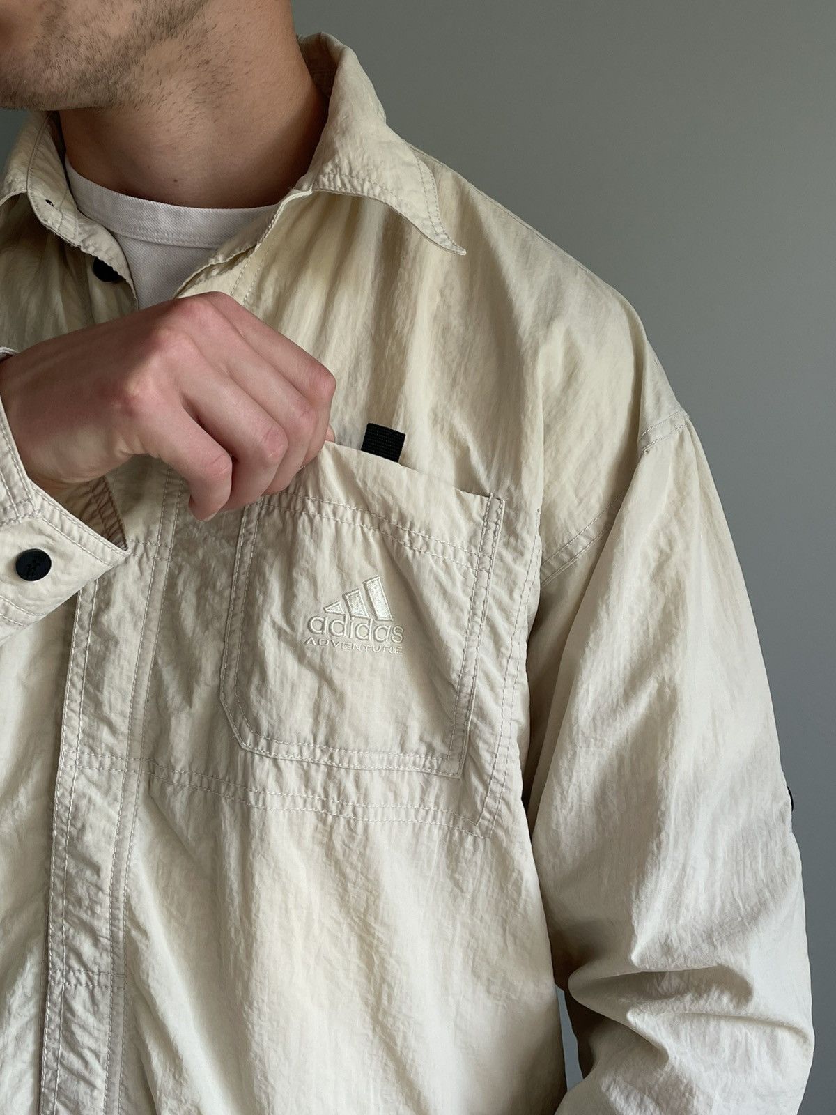 Adidas Vintage 99’ Adidas Adventure Transformer Button Up Shirt Size US M / EU 48-50 / 2 - 9 Thumbnail