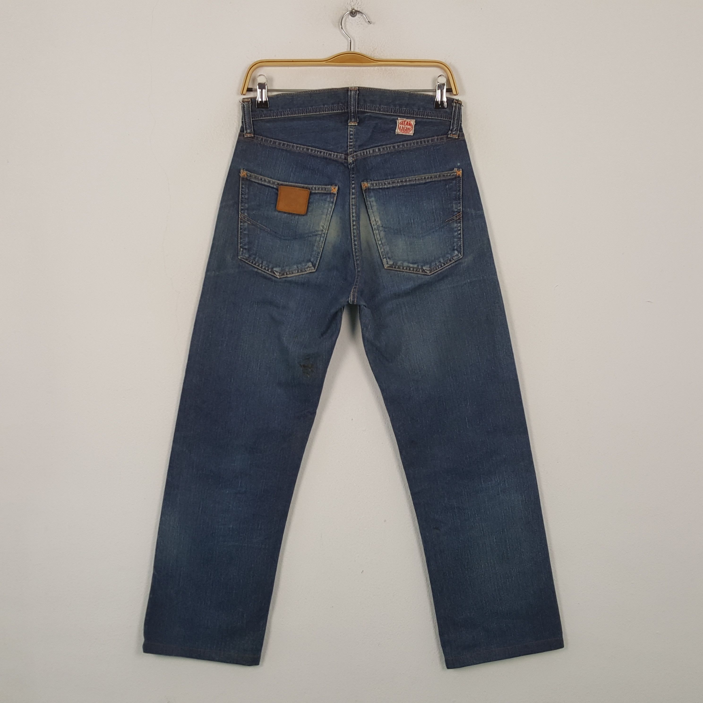 Japanese Brand Vintage Head Light Japanese Brand Distressed Jeans RR13 Size US 30 / EU 46 - 4 Thumbnail
