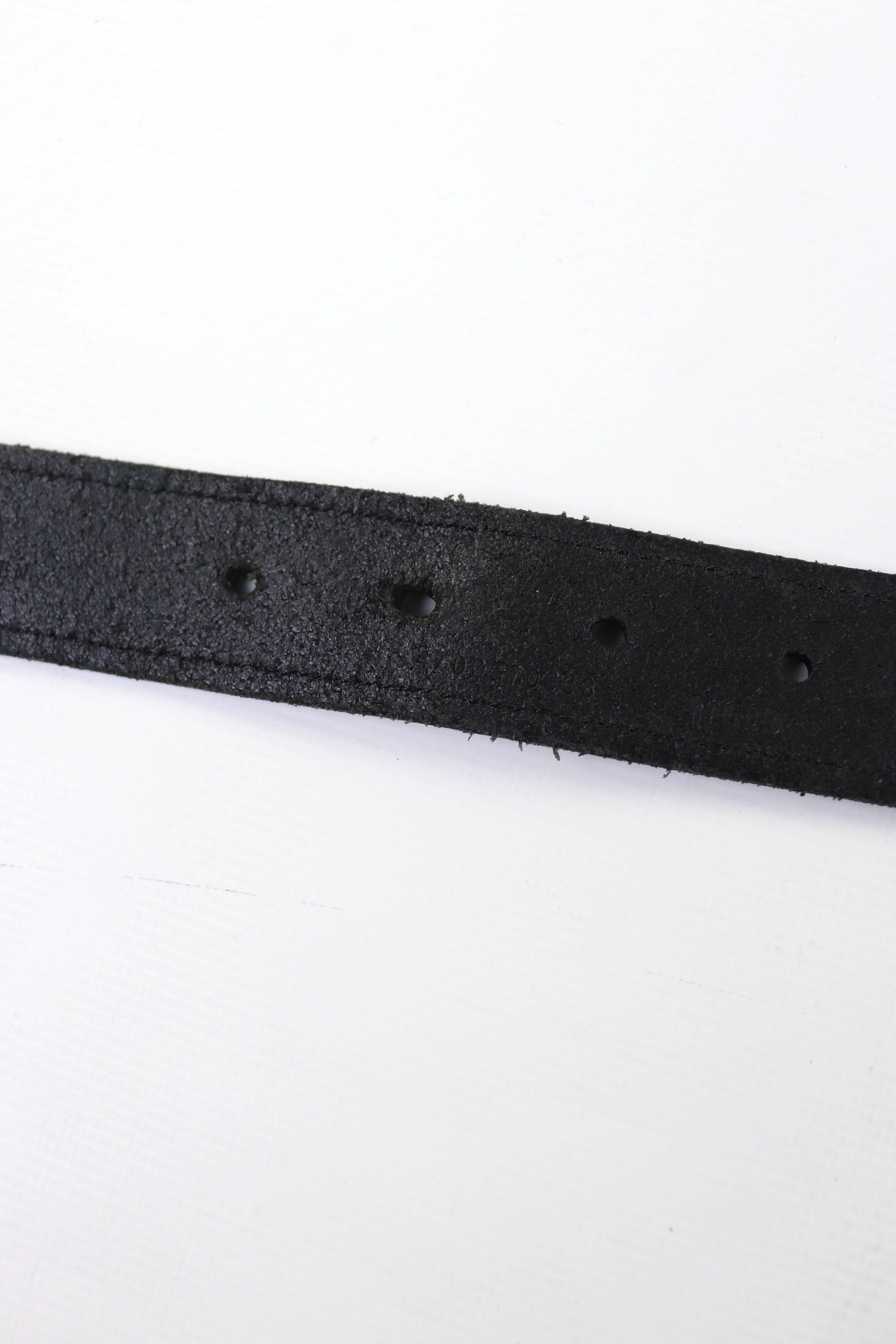 Polo Ralph Lauren POLO Ralph Lauren Women's Black Canvas/Leather Belt Size ONE SIZE - 16 Thumbnail